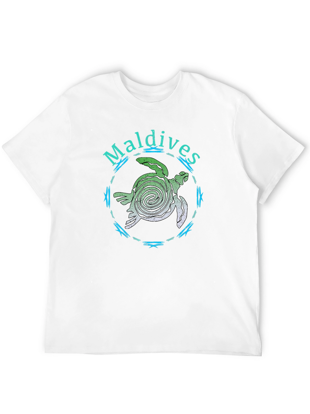 Maldives Sea Turtle Black T-Shirt