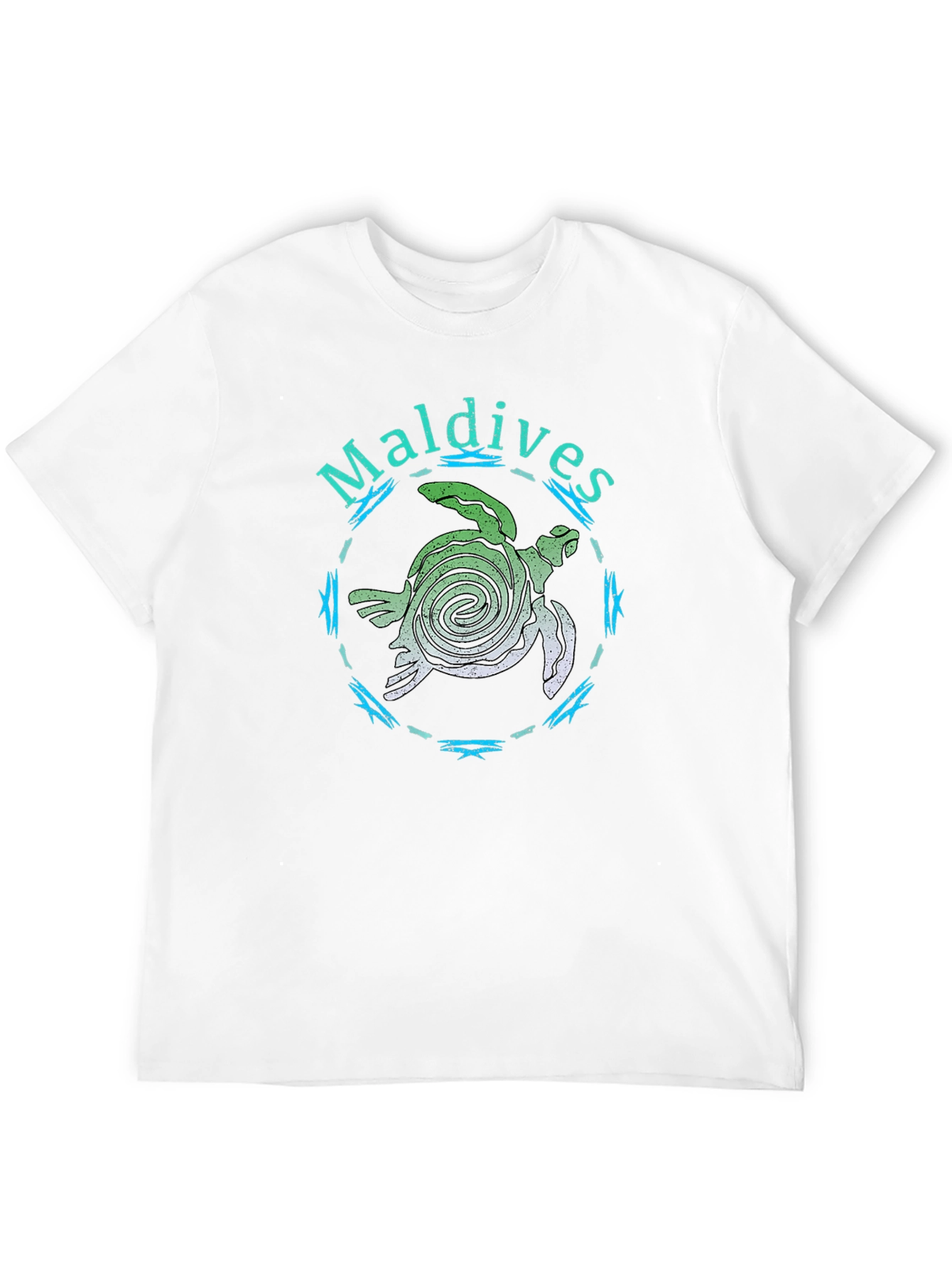 Maldives Sea Turtle Black T-Shirt