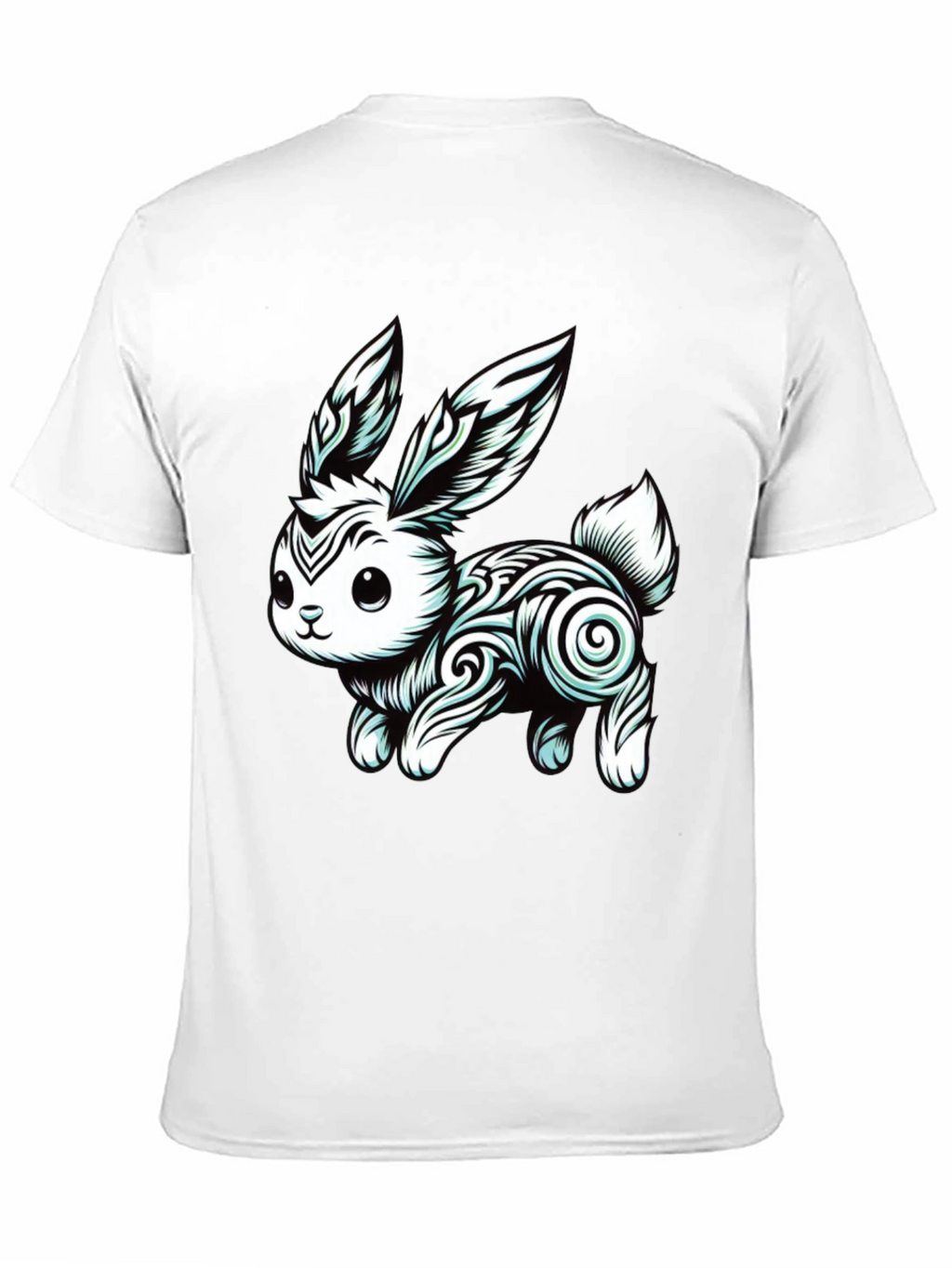 Tribal Rabbit Graphic Tee - Unique Design