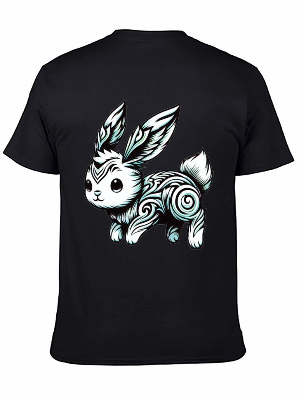 Tribal Rabbit Graphic Tee - Unique Design