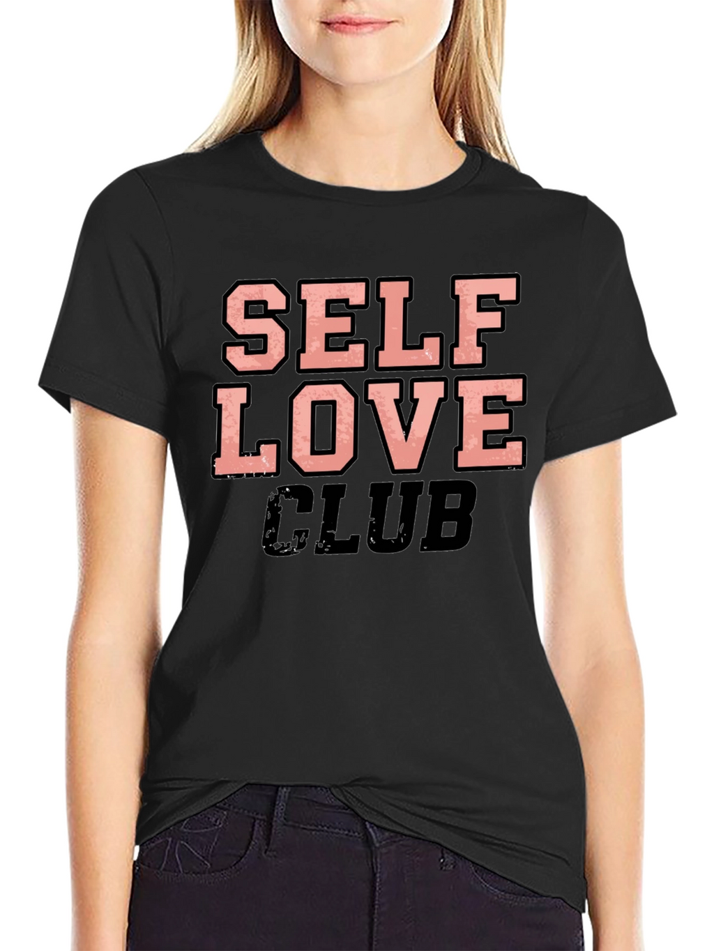 Self Love Club Black Graphic Tee