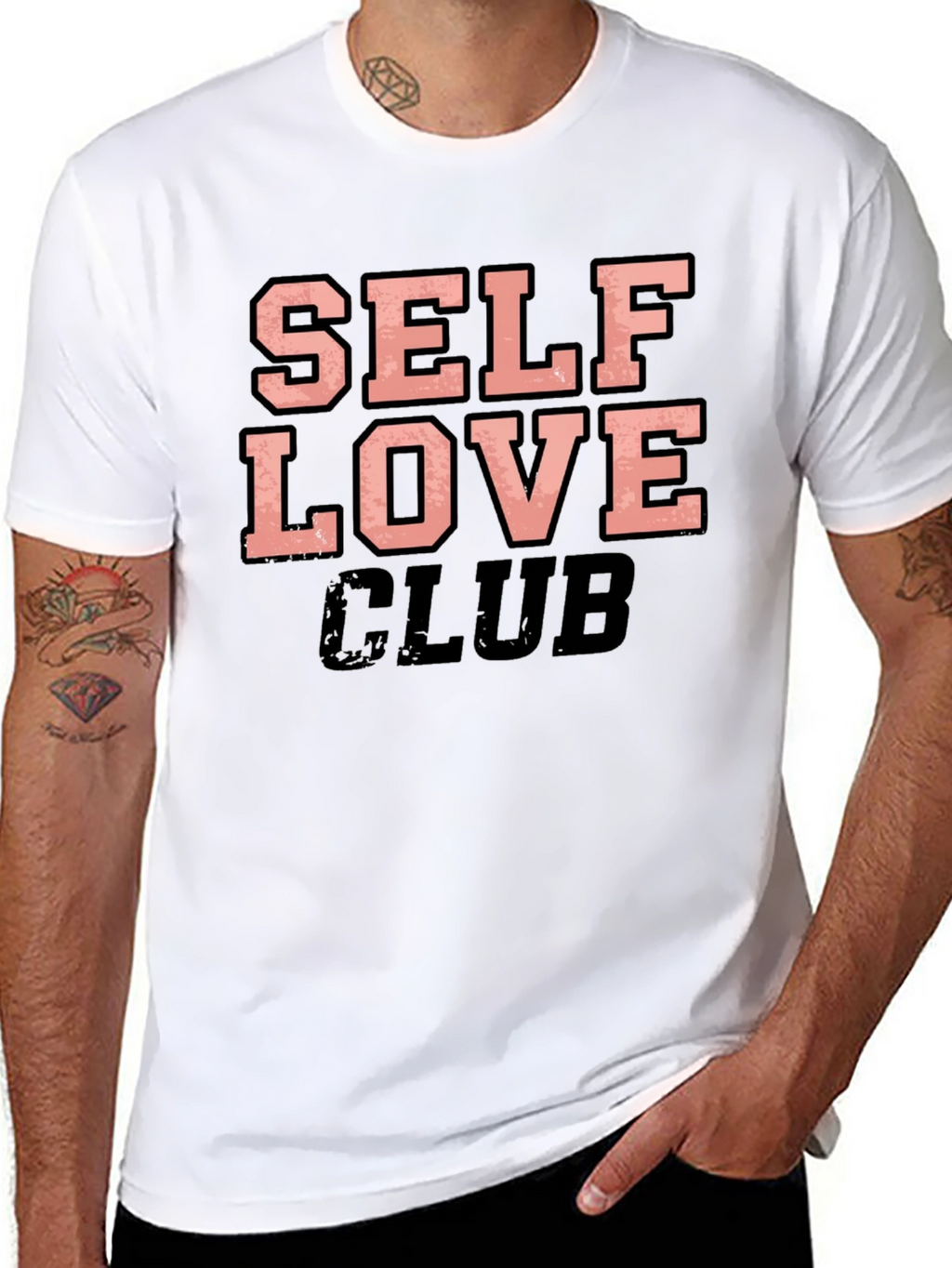 Self Love Club Black Graphic Tee