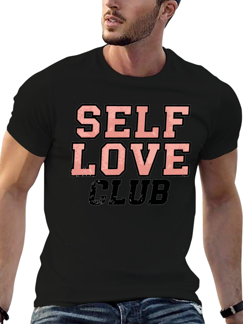 Self Love Club Black Graphic Tee