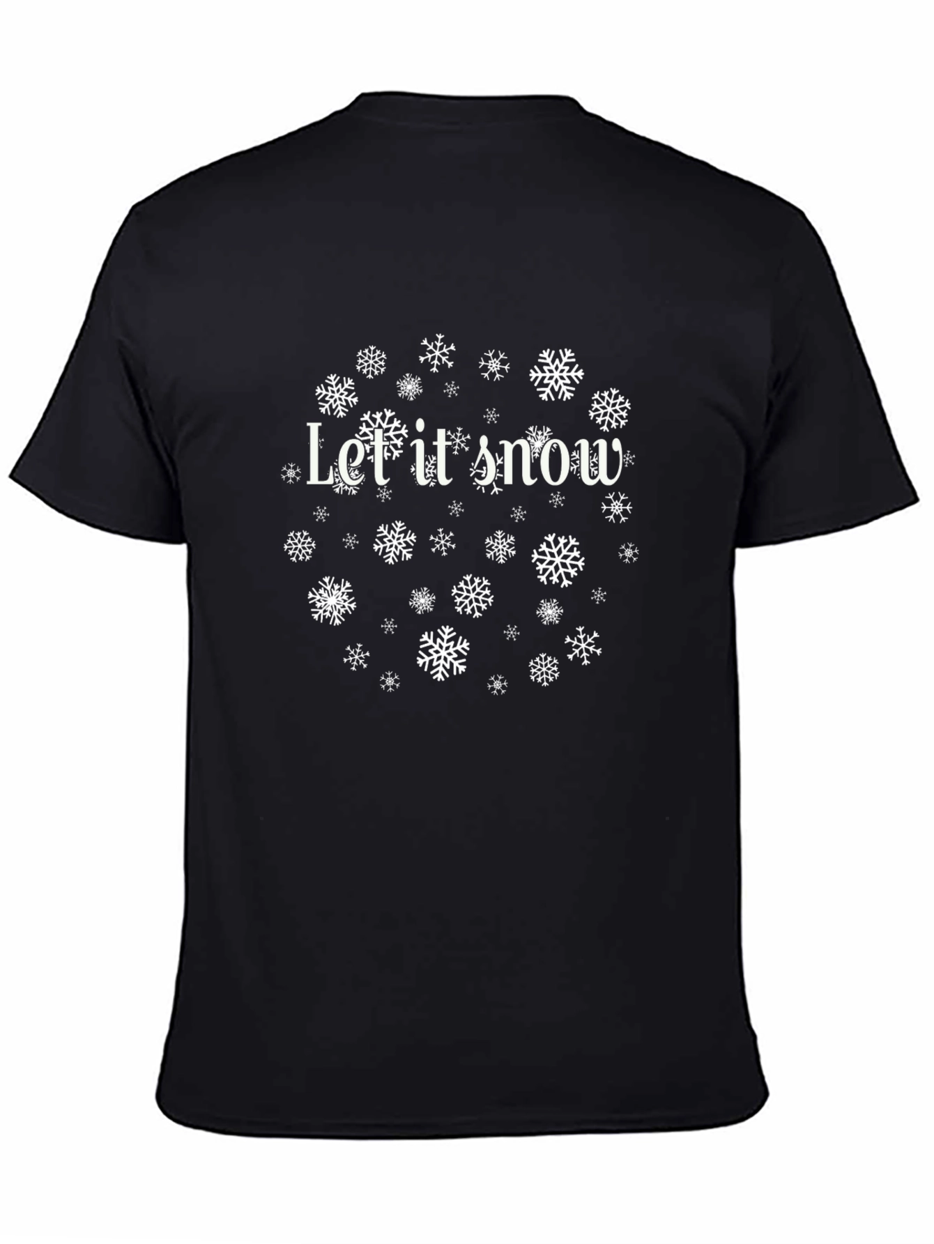 Let It Snow T-Shirt - Holiday Christmas Snowflake Tee