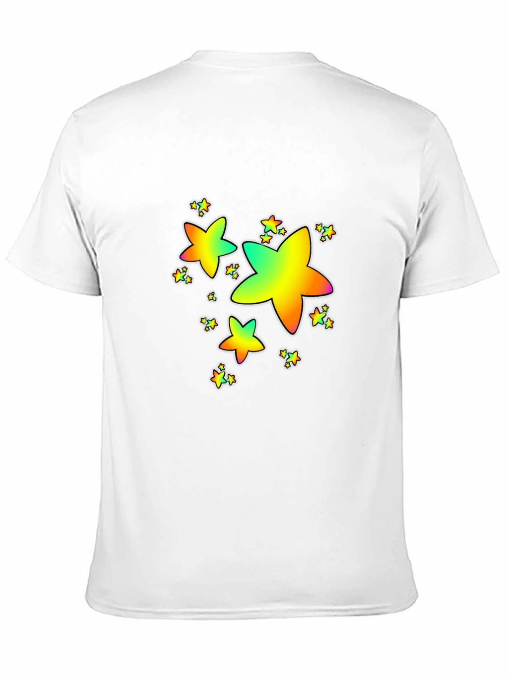 Rainbow Star Graphic Print T-Shirt