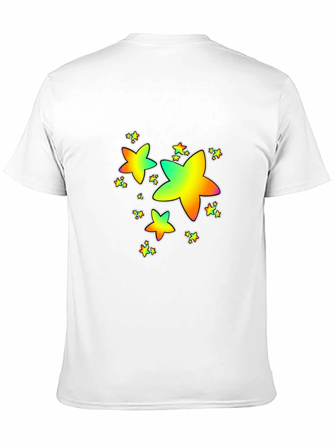 Rainbow Star Graphic Print T-Shirt