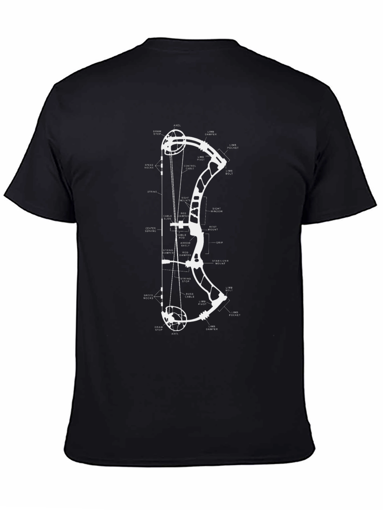 Archery Bow Diagram T-Shirt