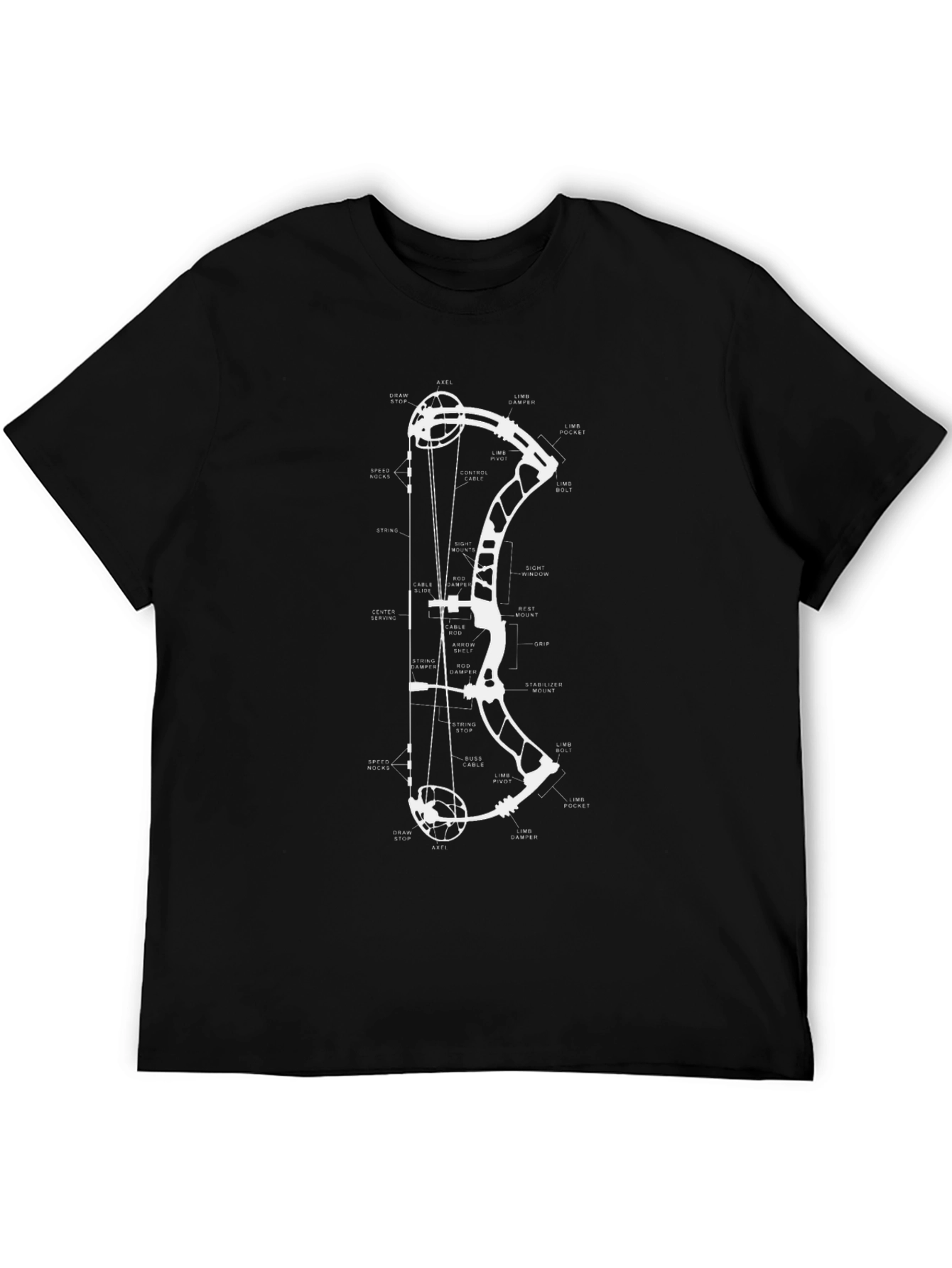 Archery Bow Diagram T-Shirt
