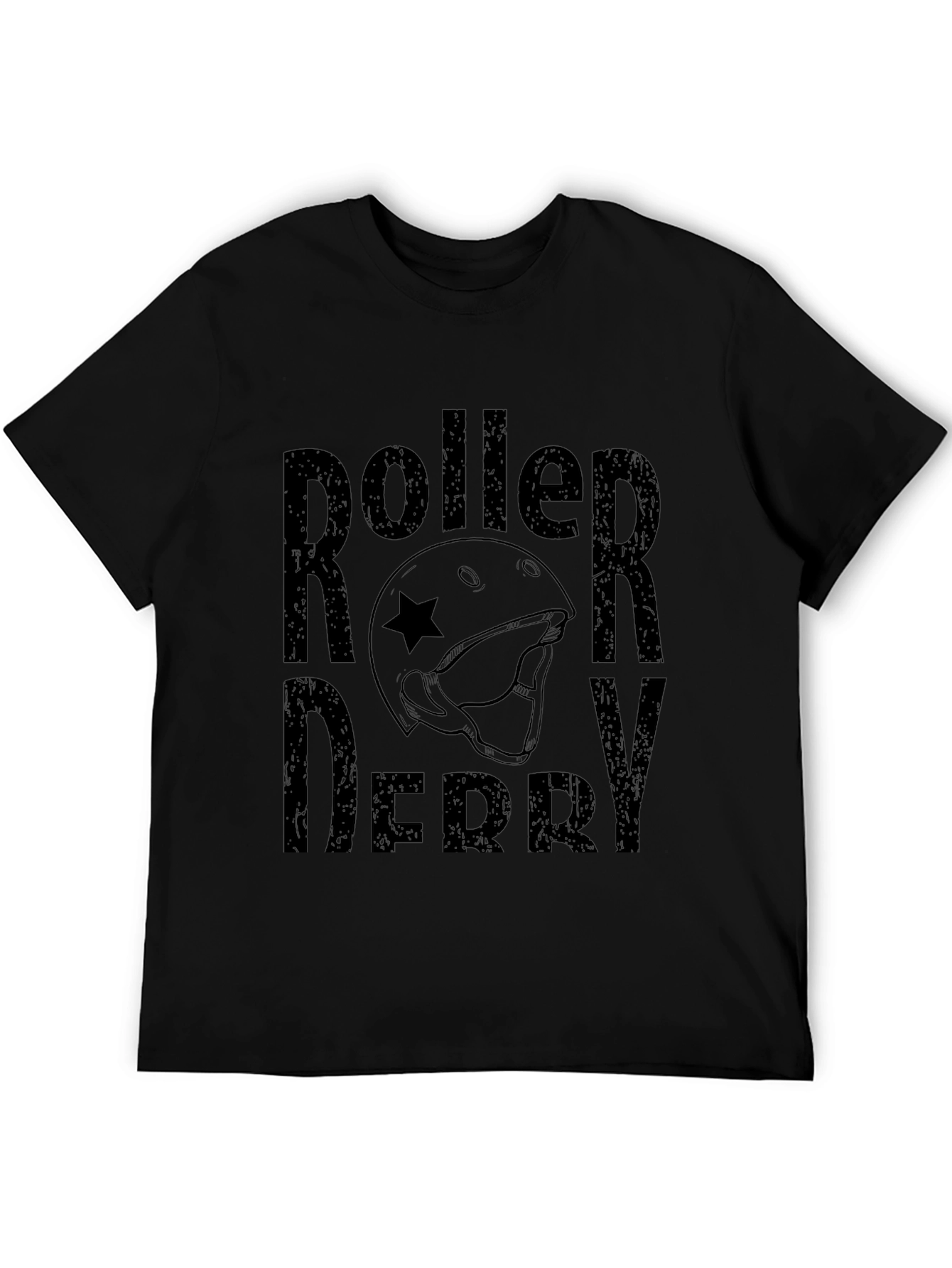 Roller Derby Graphic Tee - Black Cotton T-Shirt