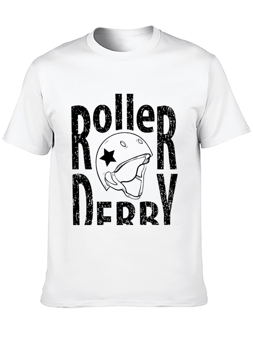 Roller Derby Graphic Tee - Black Cotton T-Shirt