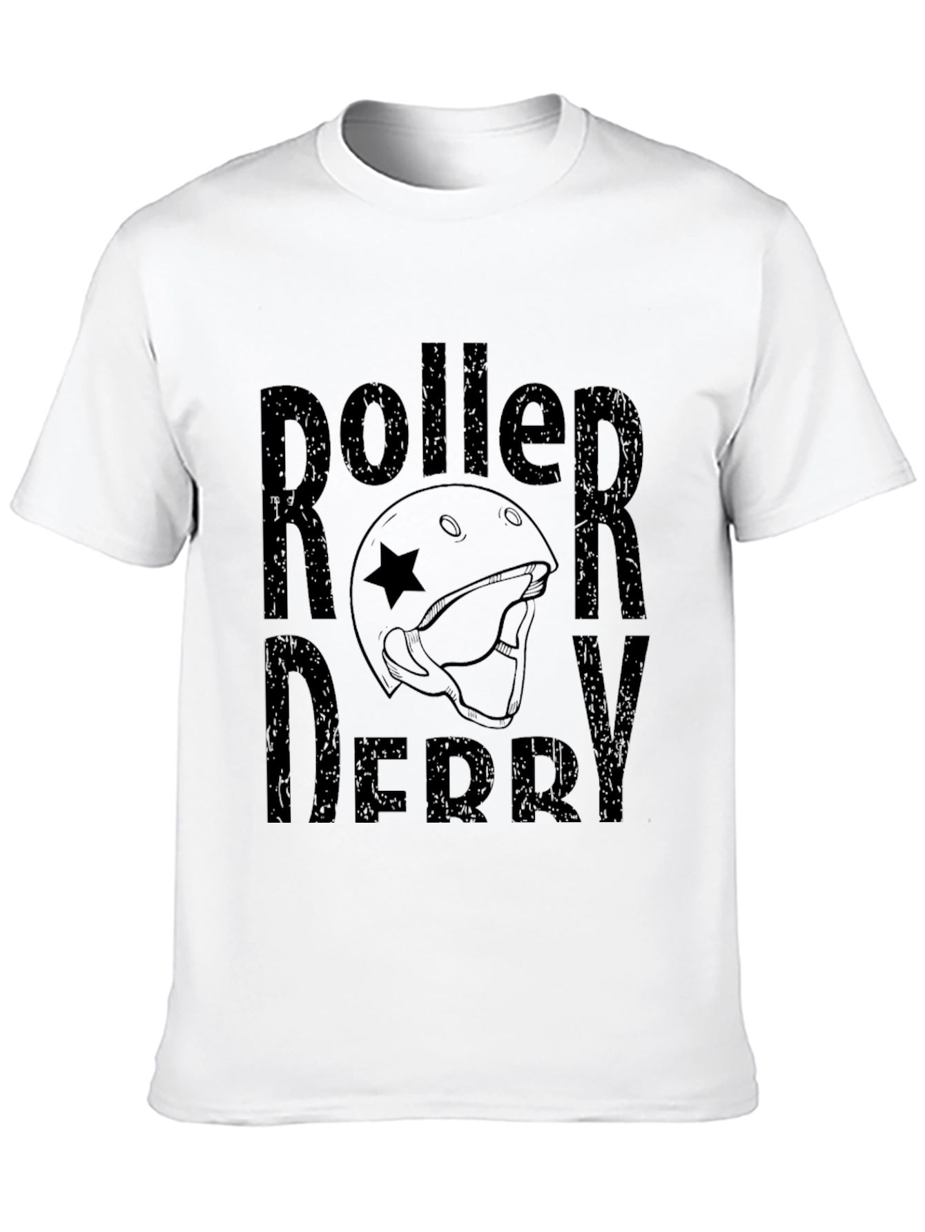 Roller Derby Graphic Tee - Black Cotton T-Shirt