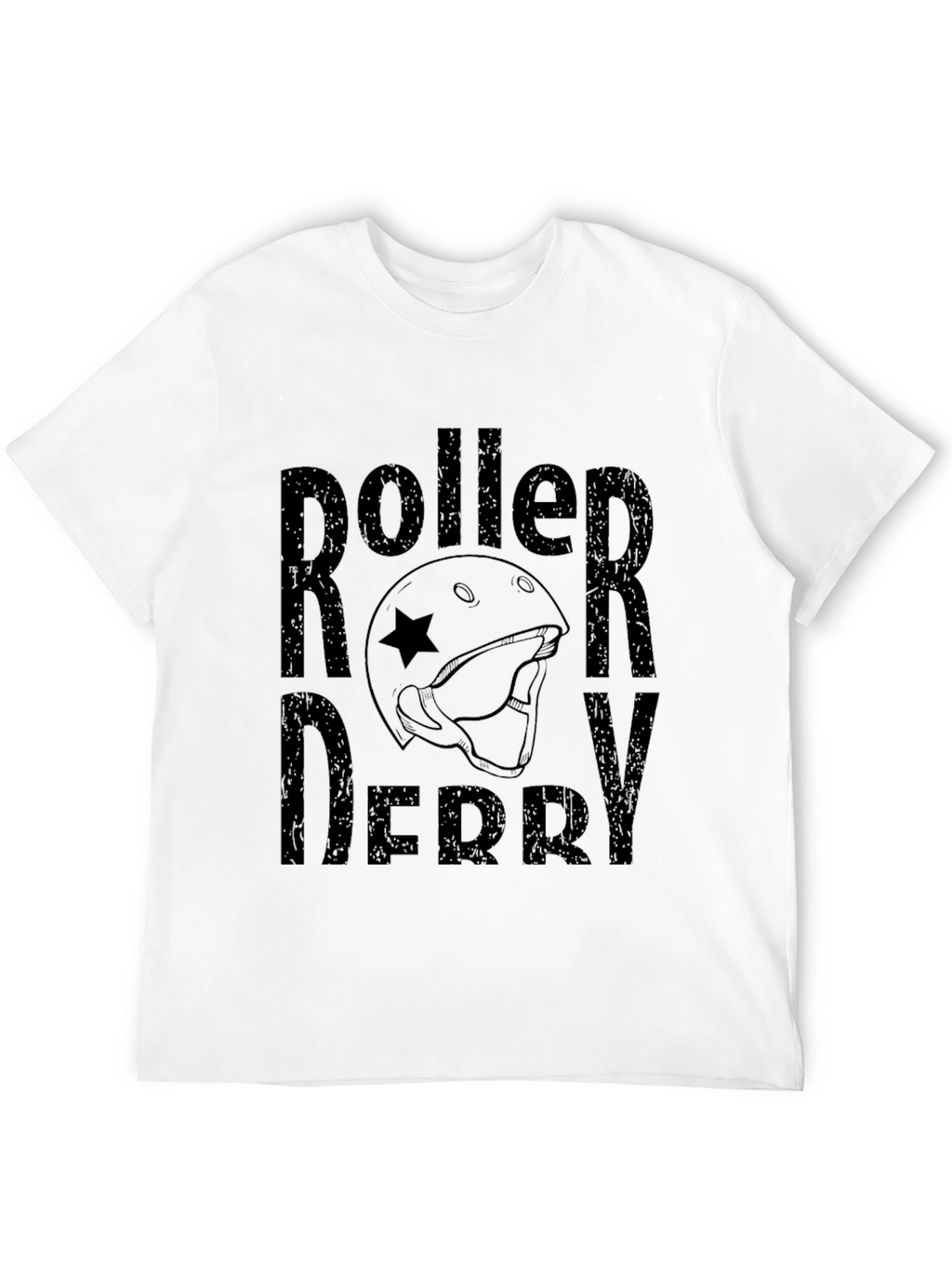 Roller Derby Graphic Tee - Black Cotton T-Shirt