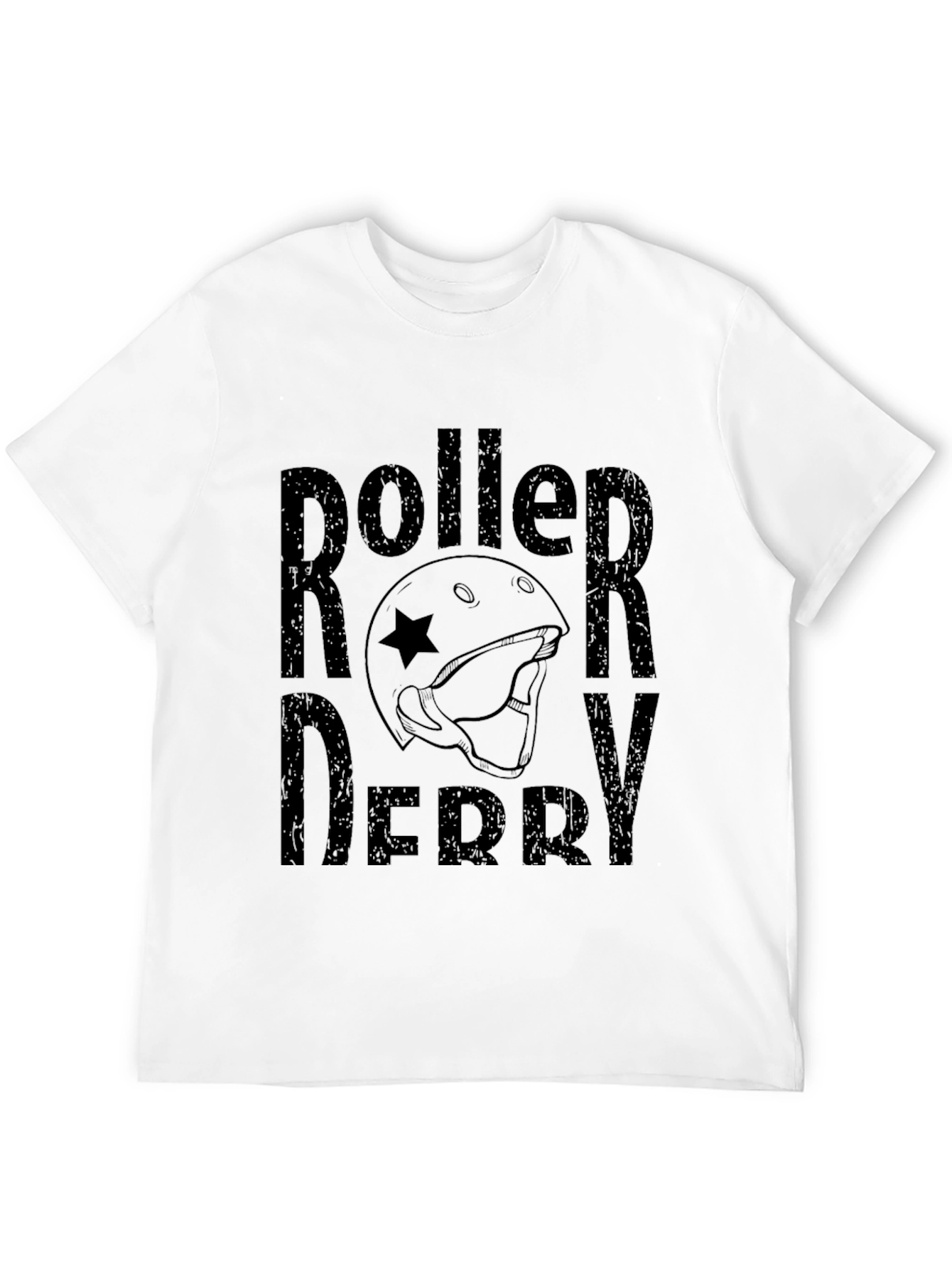 Roller Derby Graphic Tee - Black Cotton T-Shirt