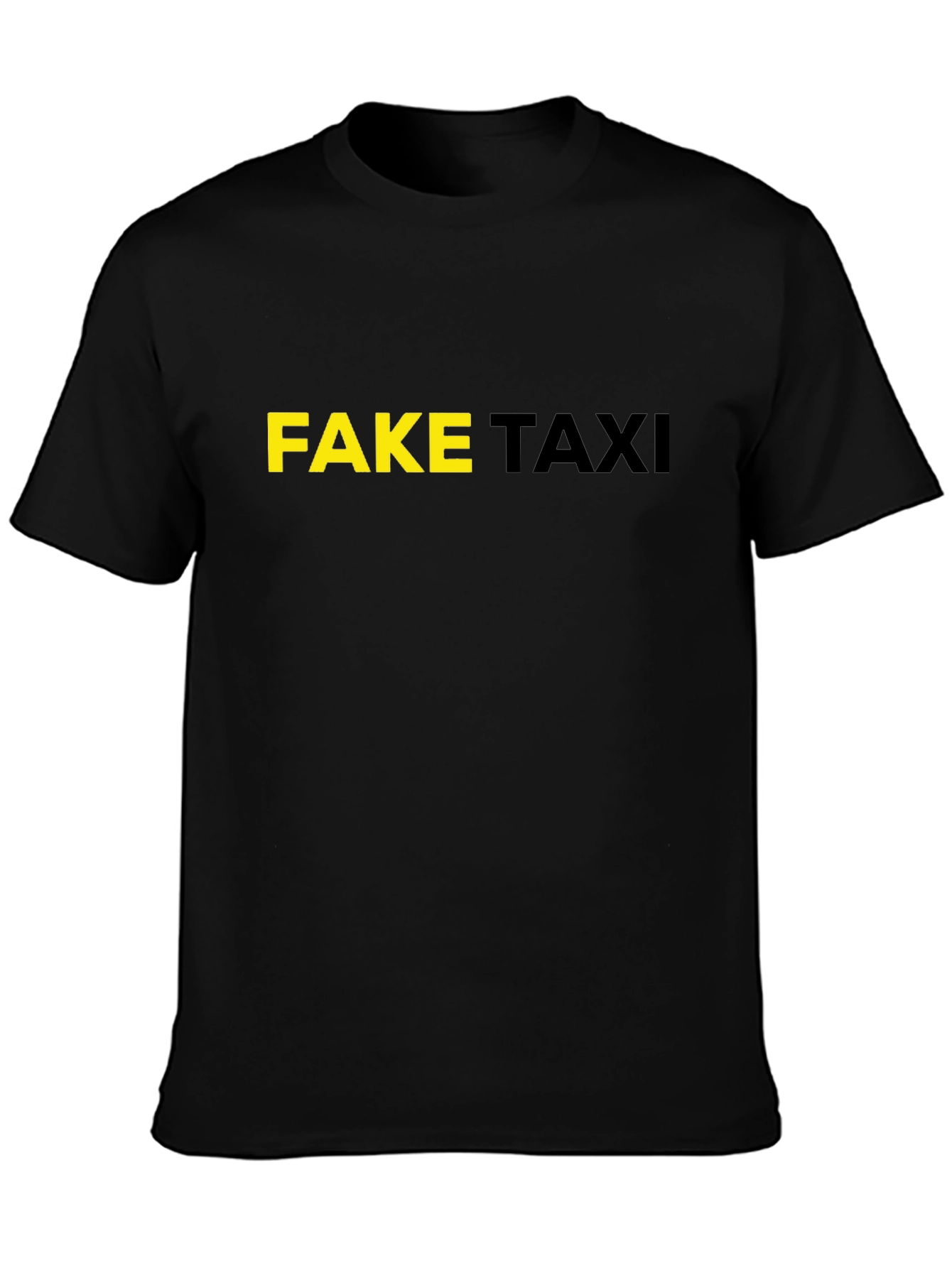 Fake Taxi Graphic Tee - Black Cotton T-Shirt
