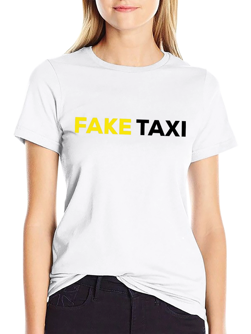 Fake Taxi Graphic Tee - Black Cotton T-Shirt
