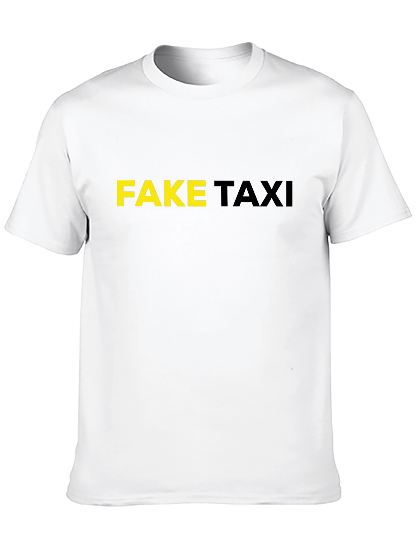 Fake Taxi Graphic Tee - Black Cotton T-Shirt