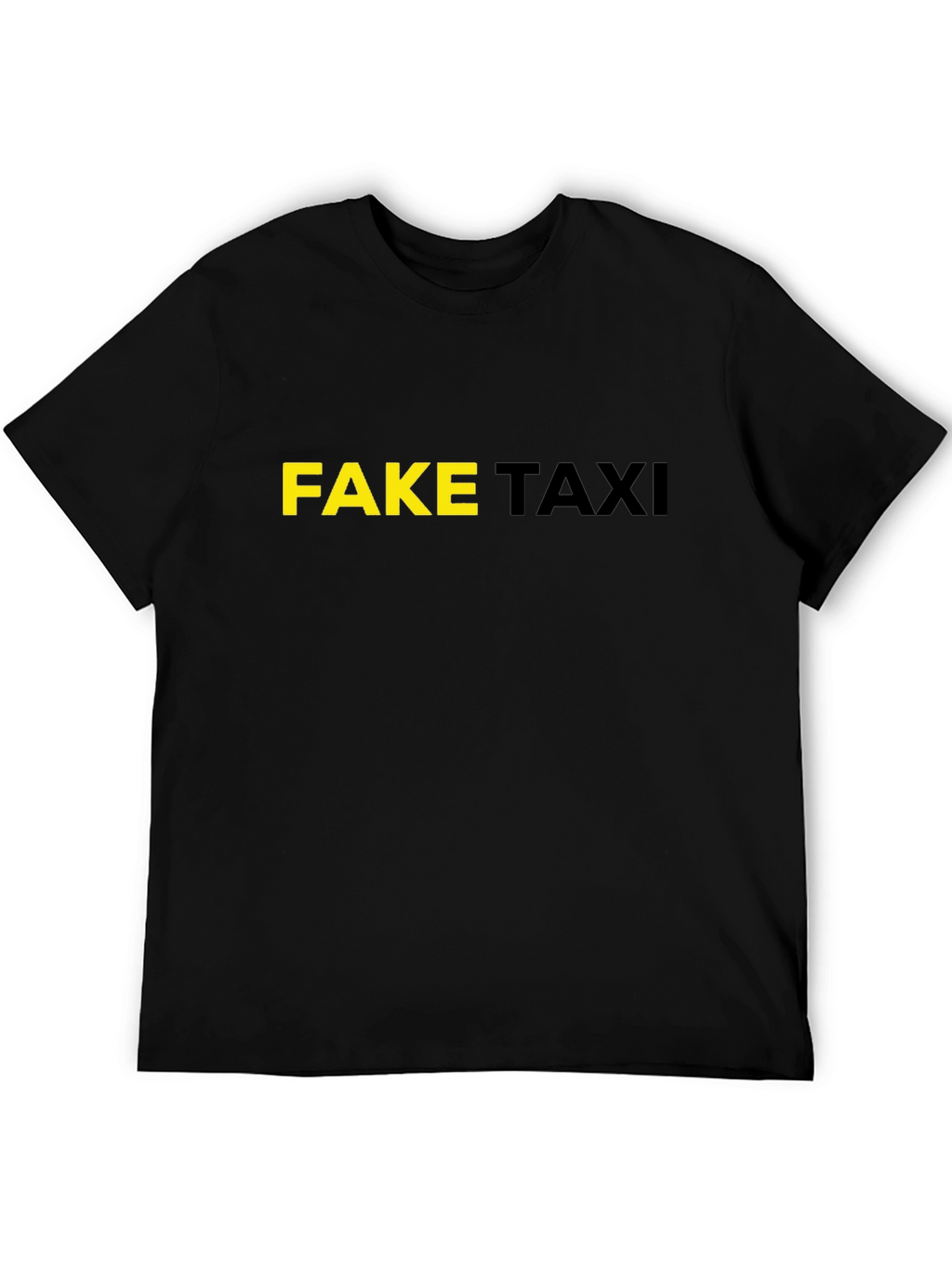 Fake Taxi Graphic Tee - Black Cotton T-Shirt
