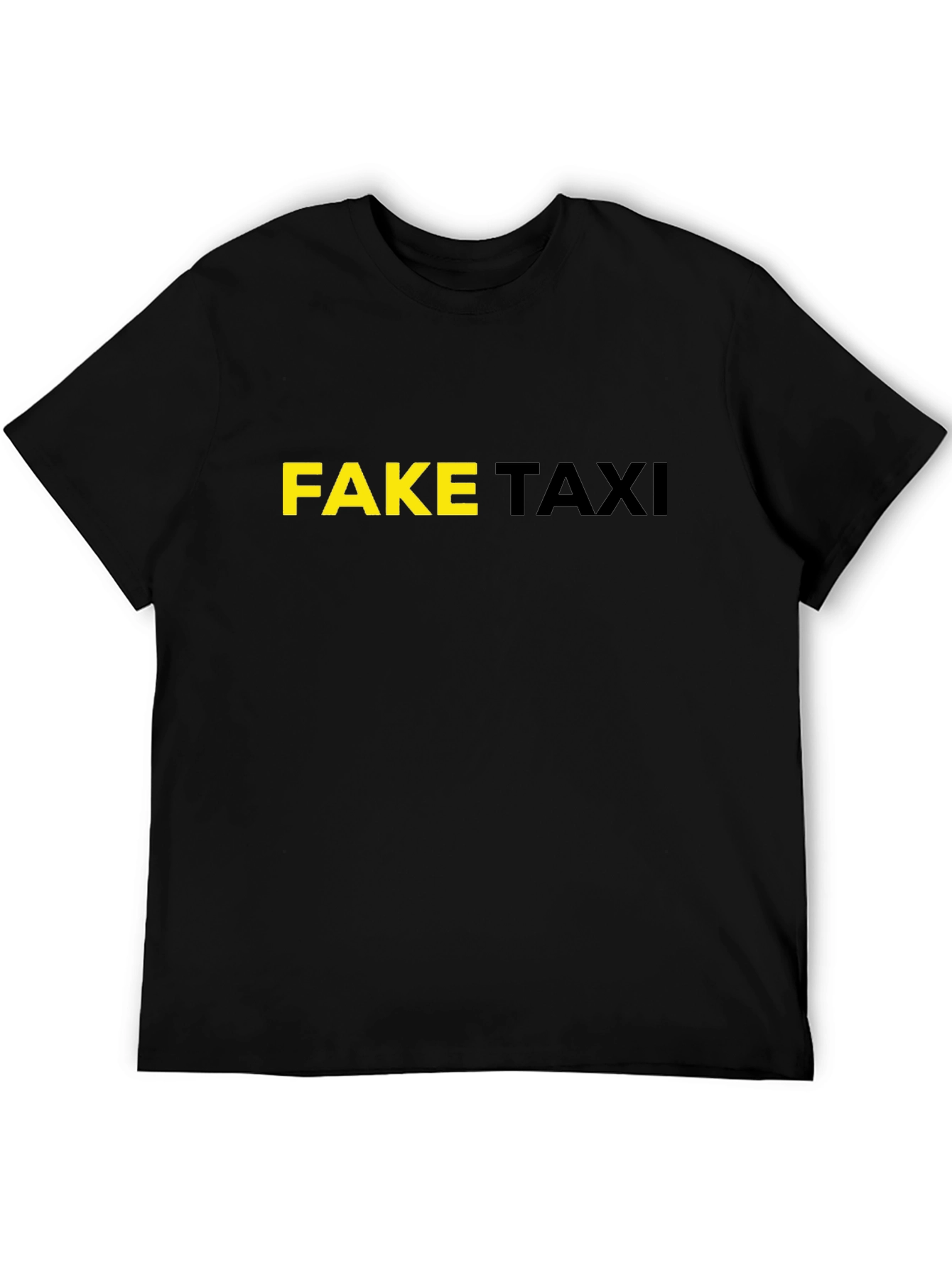 Fake Taxi Graphic Tee - Black Cotton T-Shirt