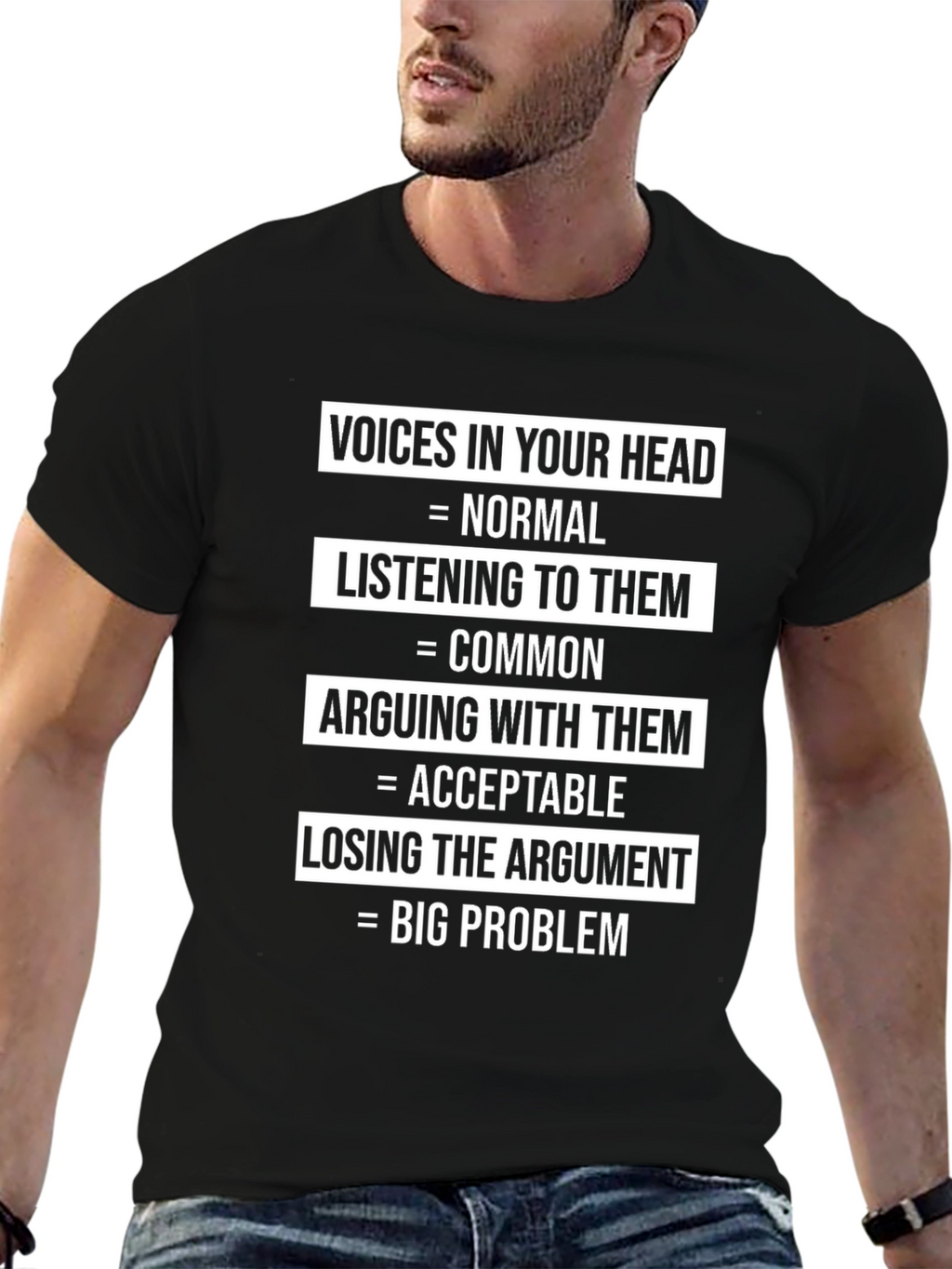 Voices In Your Head Funny Graphic T-Shirt