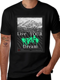Live Your Dream Graphic T-Shirt - Black