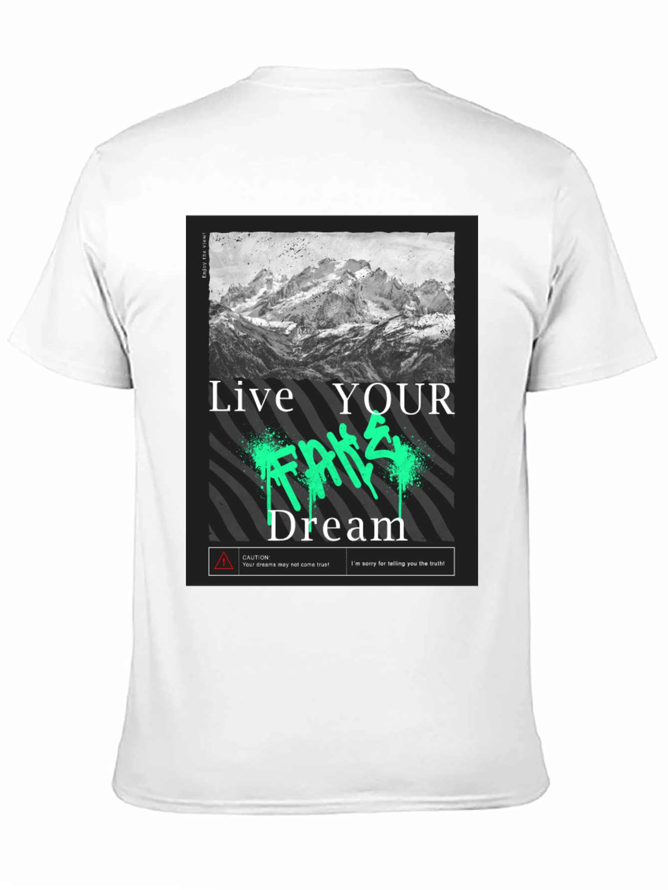 Live Your Dream Graphic T-Shirt - Black