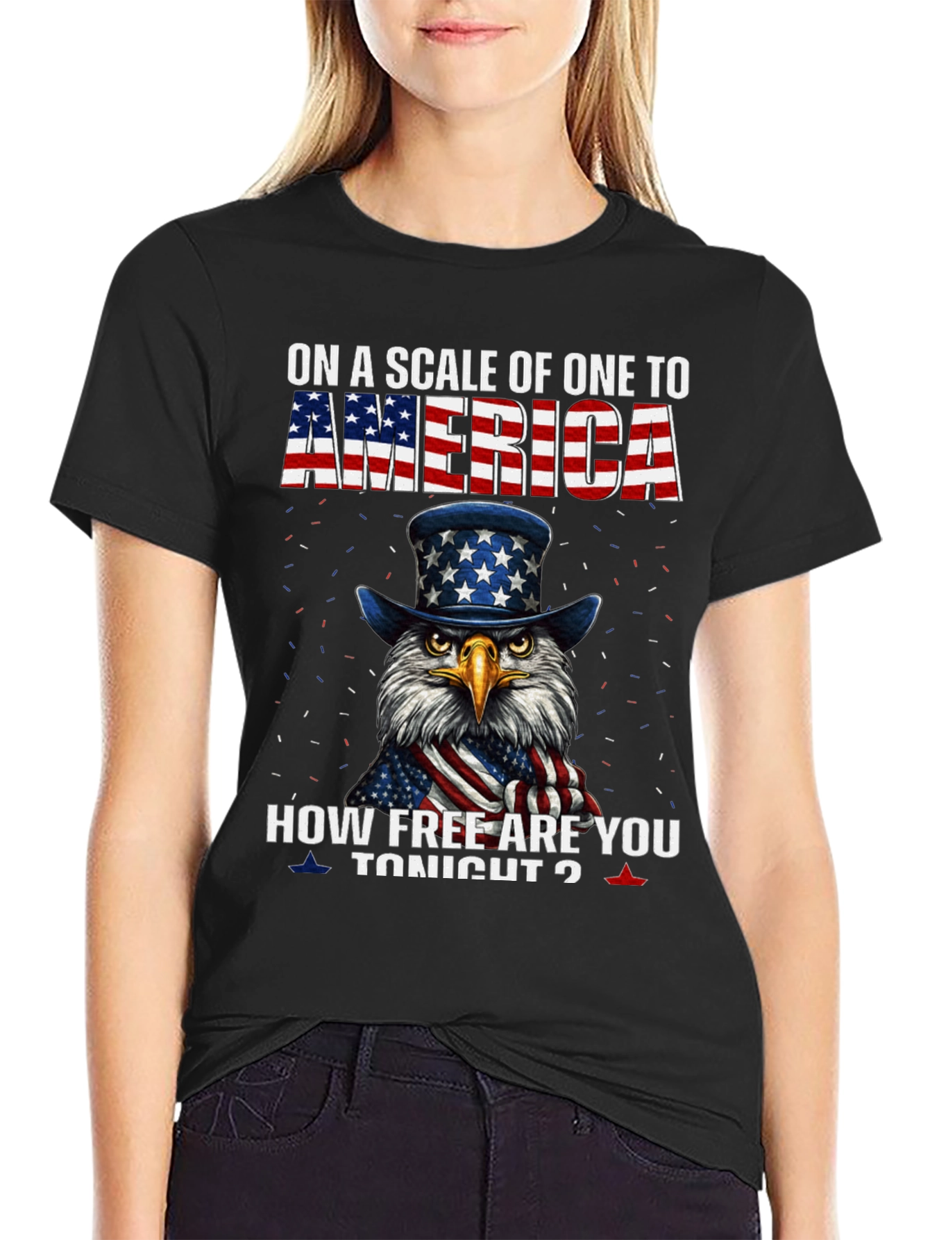 Patriotic Eagle T-Shirt - How Free Are You Tonight?