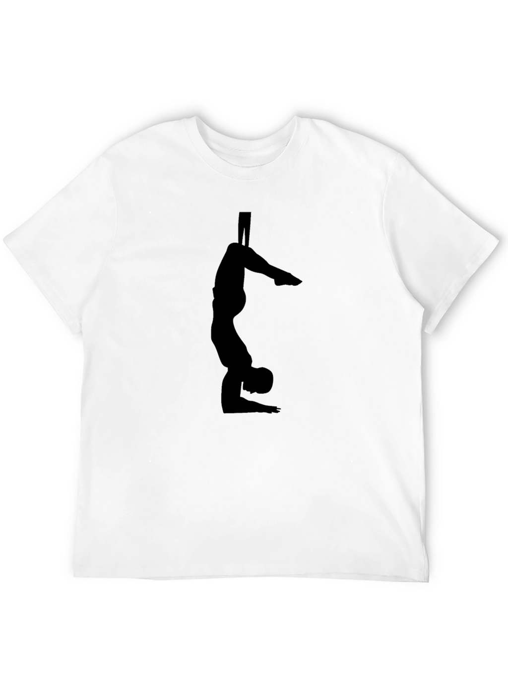 Mens Black Gymnastics Graphic T-Shirt