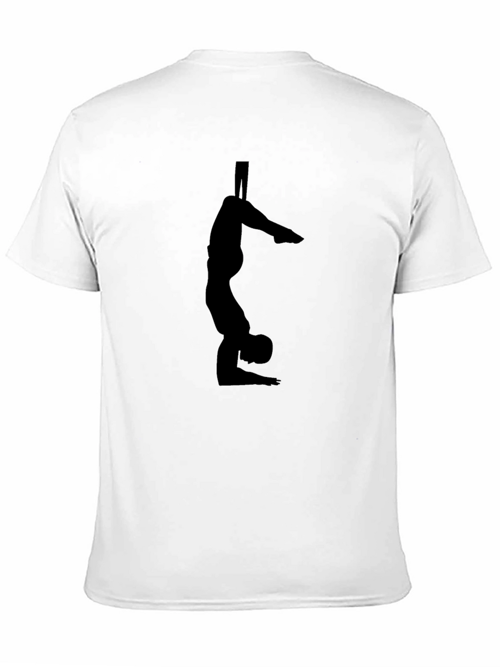 Mens Black Gymnastics Graphic T-Shirt