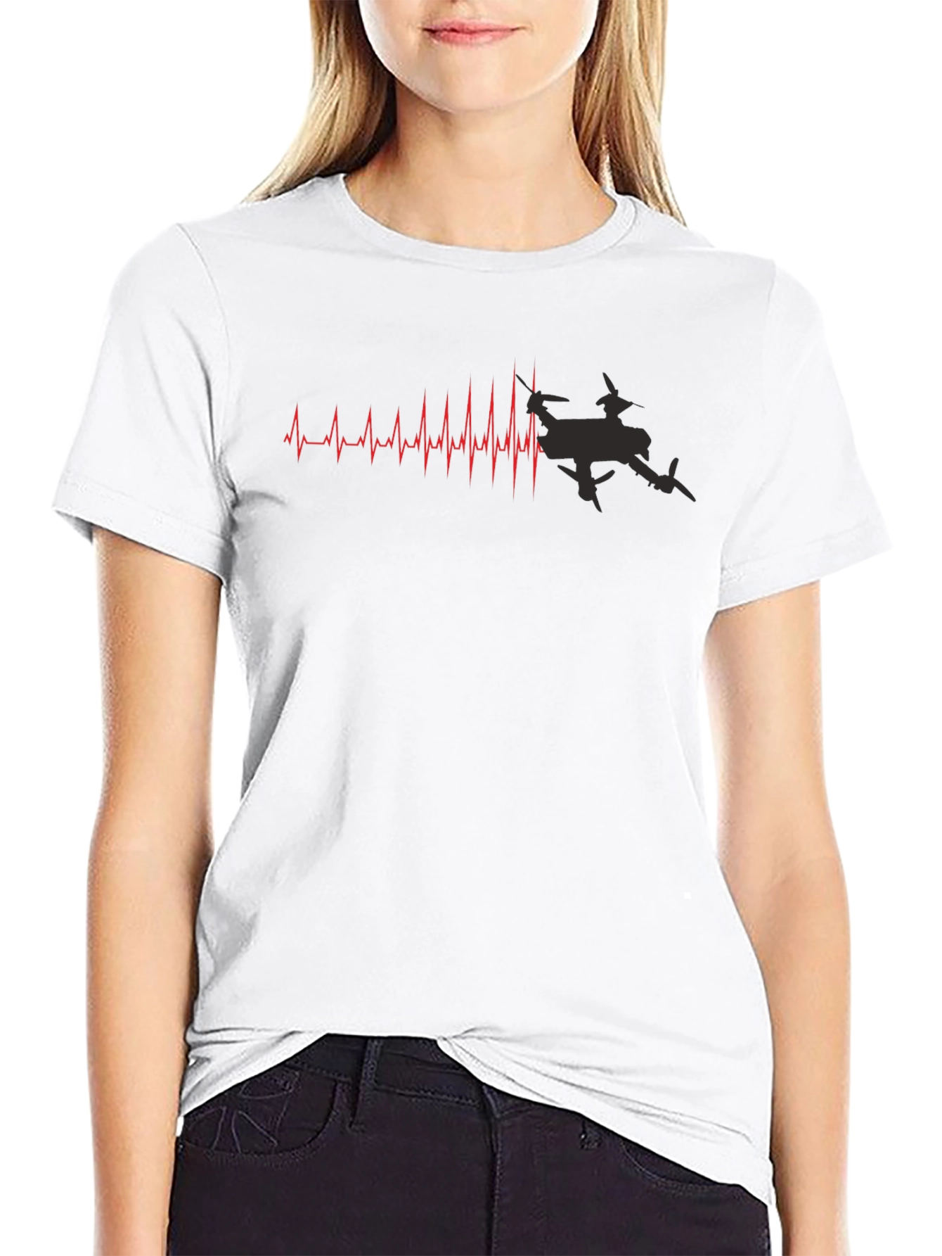 Drone Heartbeat T-Shirt - Pilot Gift