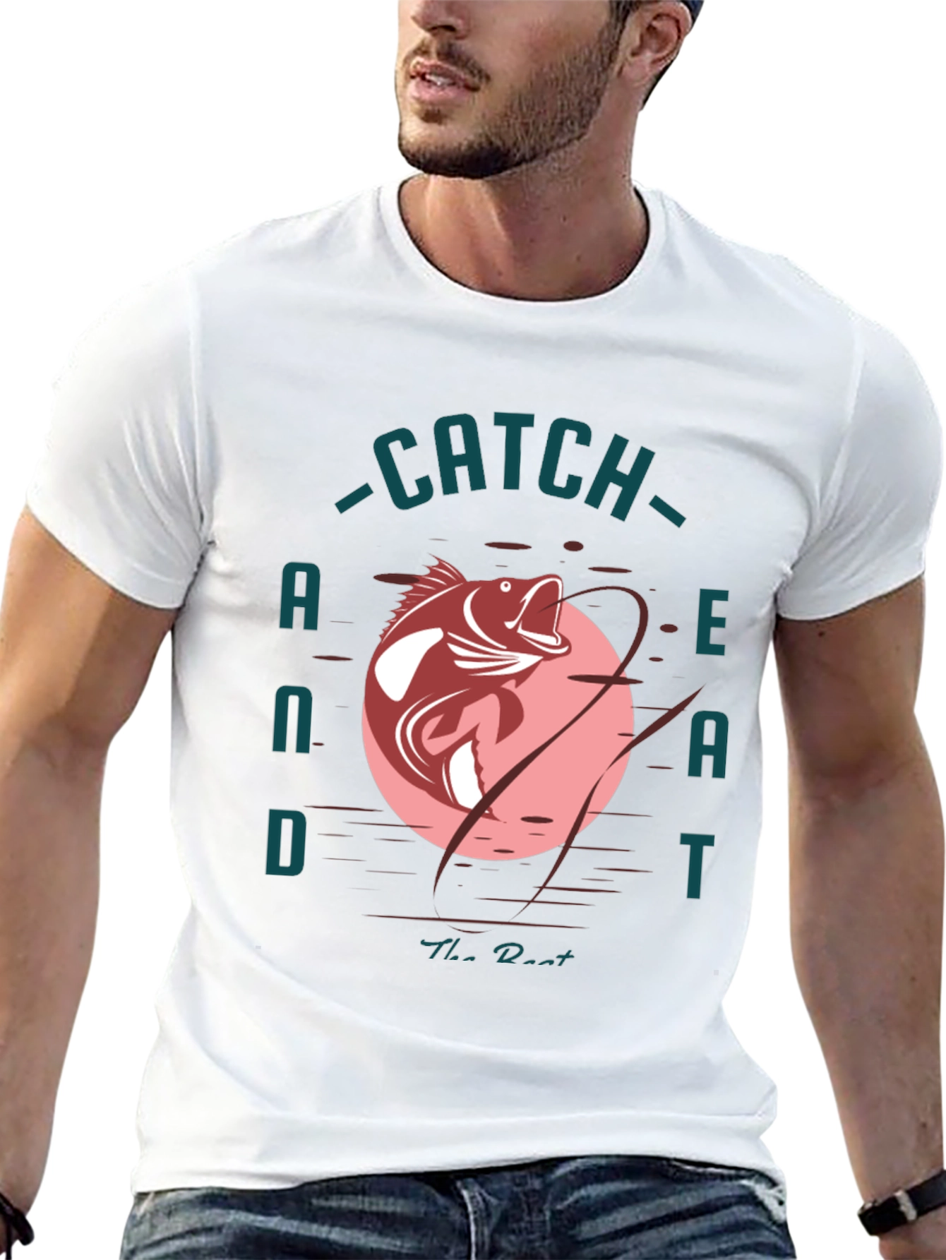 Catch and Eat Fish Graphic T-Shirt