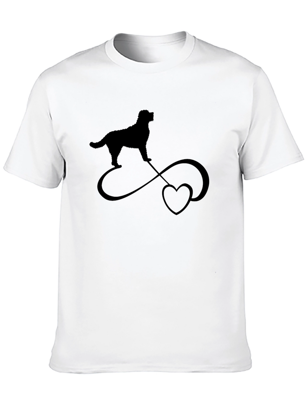 Dog Infinity Love Black T-Shirt