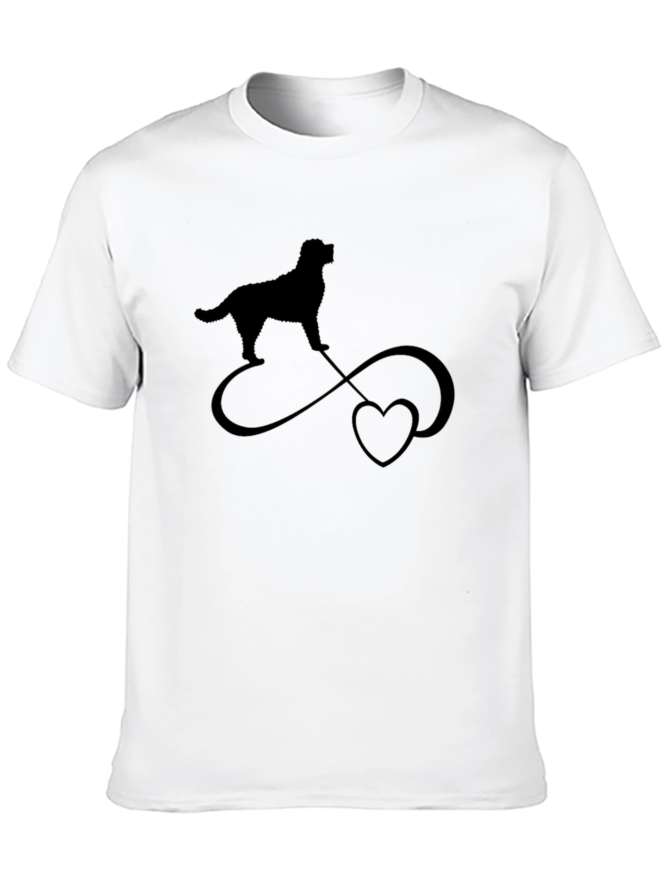 Dog Infinity Love Black T-Shirt