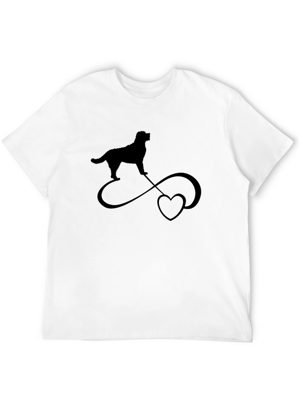 Dog Infinity Love Black T-Shirt