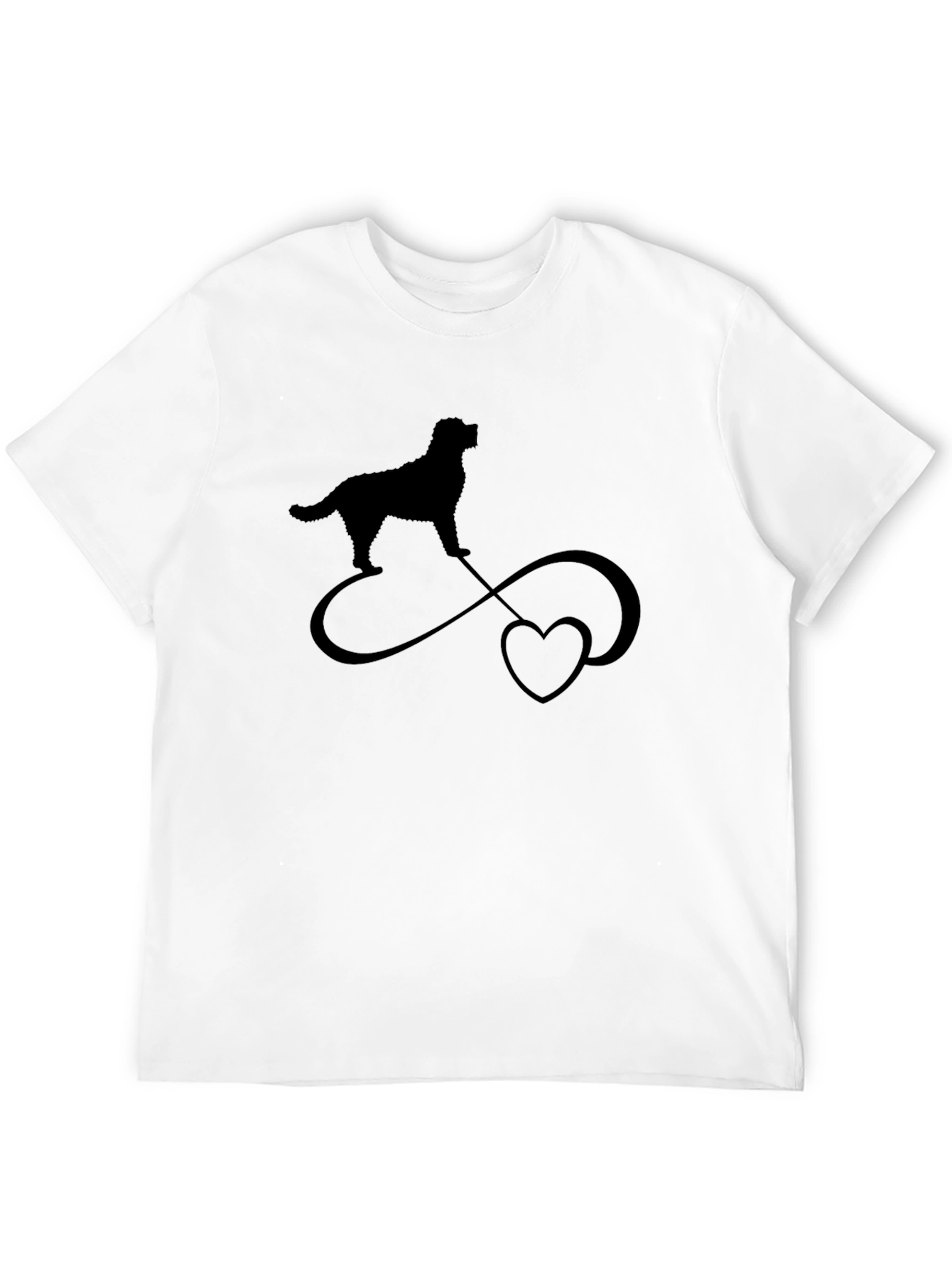 Dog Infinity Love Black T-Shirt