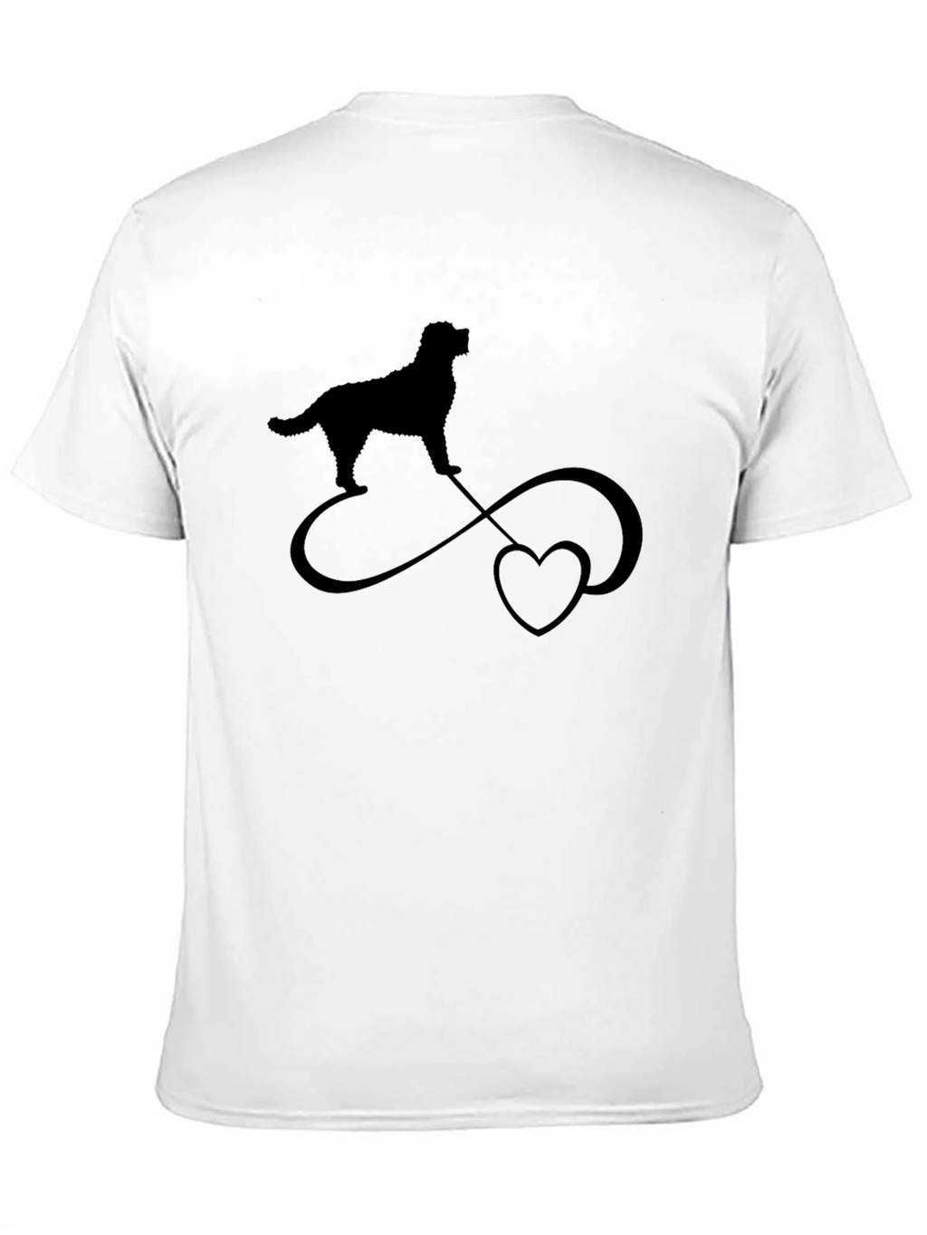 Dog Infinity Love Black T-Shirt