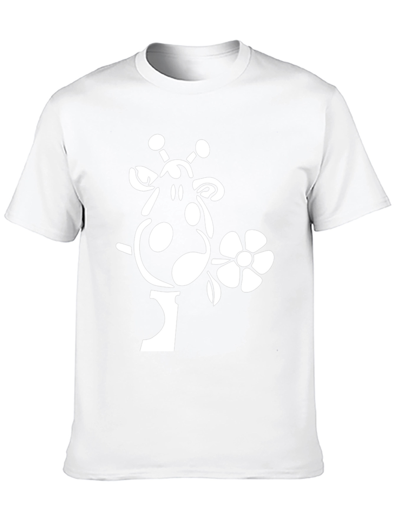 Giraffe Flower Graphic Tee