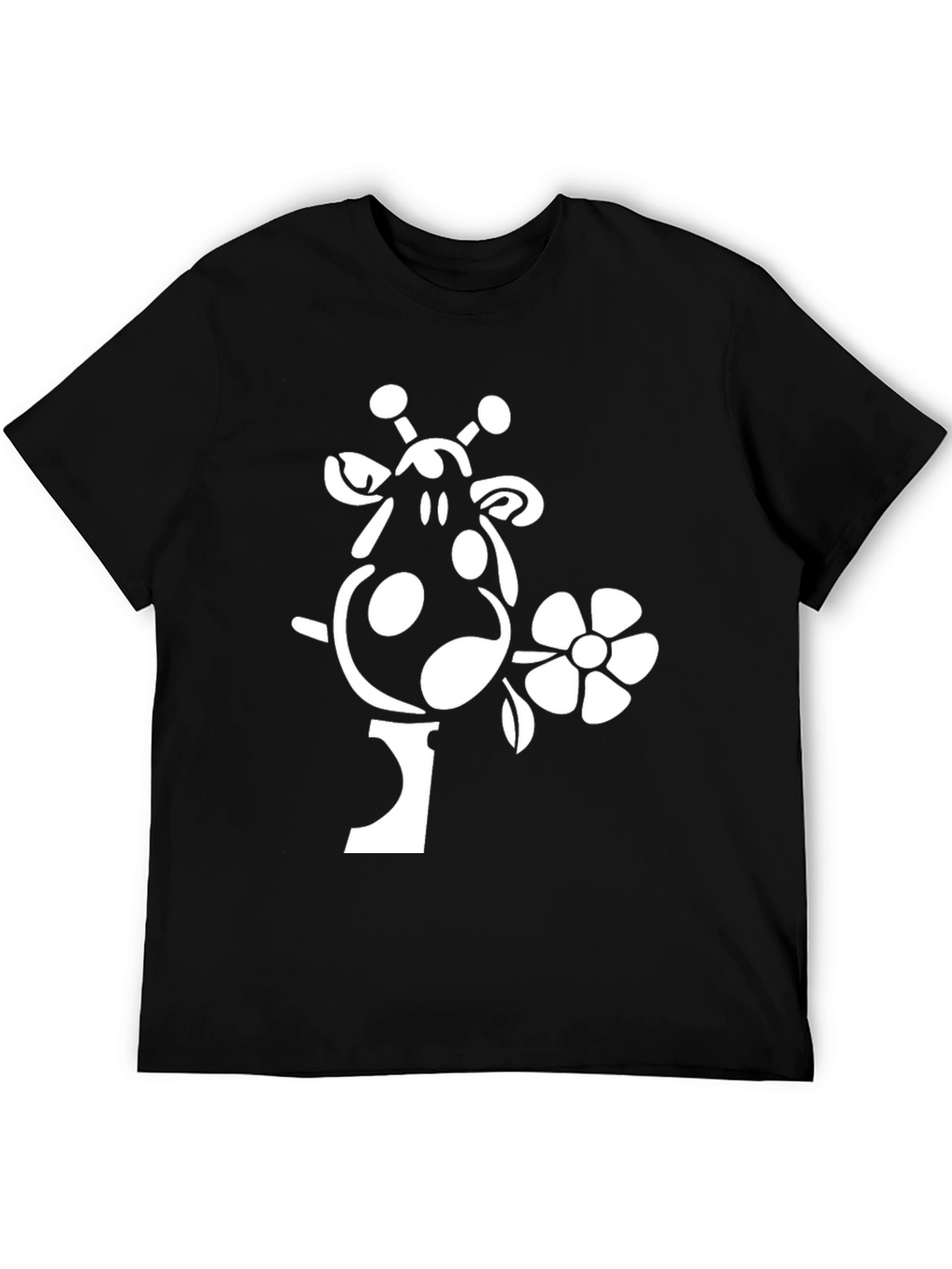 Giraffe Flower Graphic Tee
