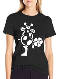 Giraffe Flower Graphic Tee