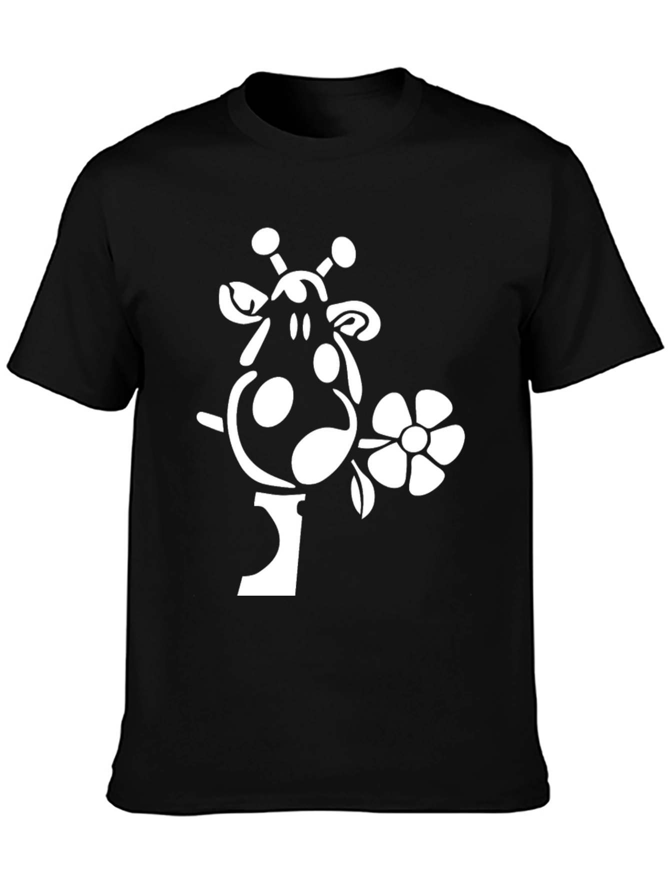 Giraffe Flower Graphic Tee