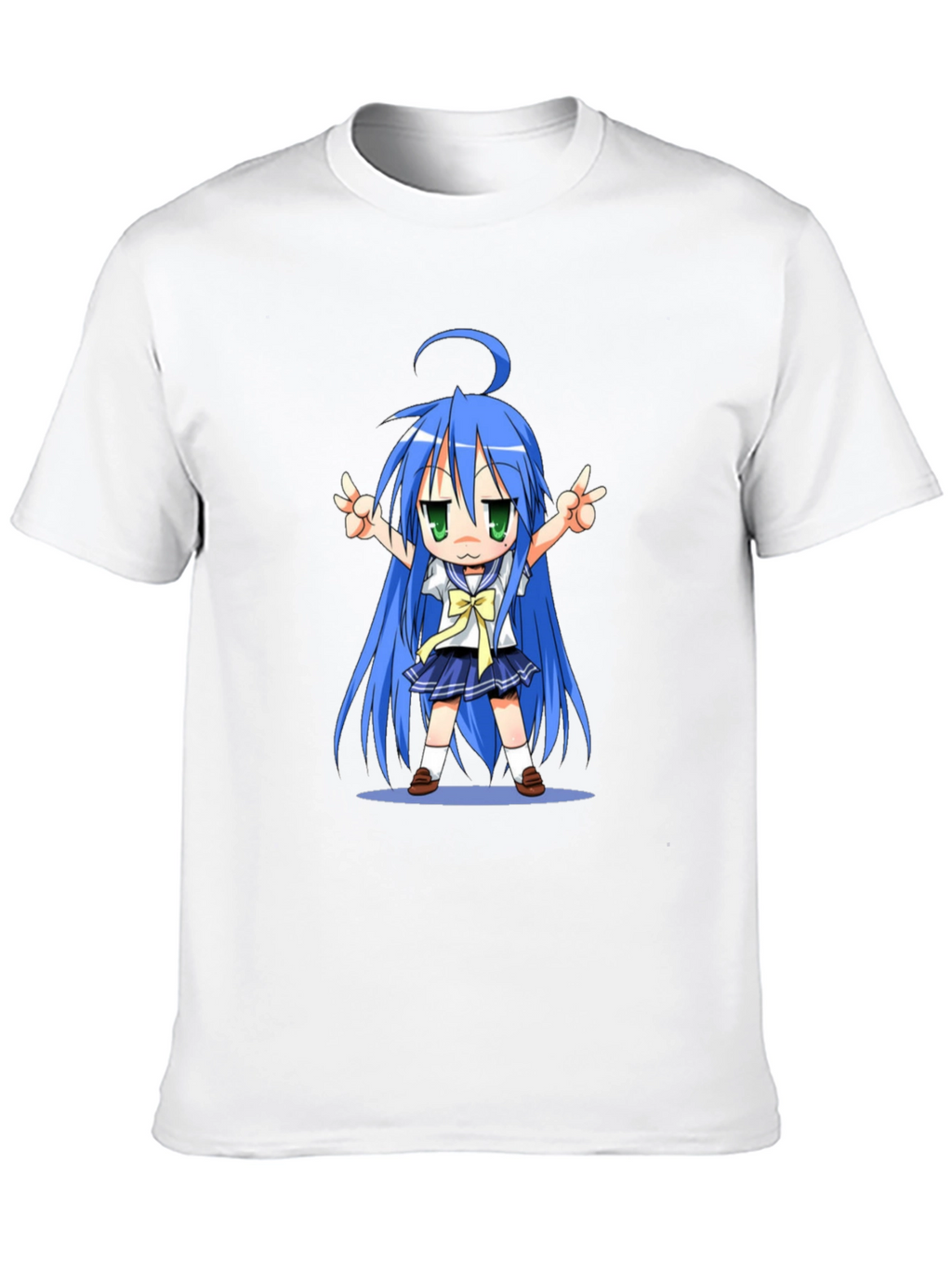Anime Girl Graphic T-Shirt - Black Cotton Tee