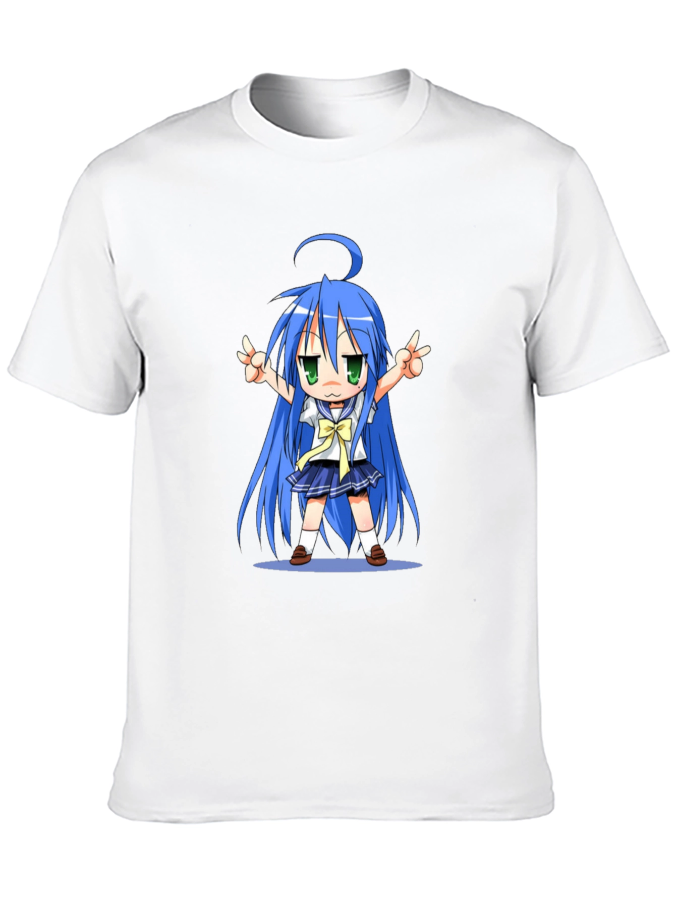 Anime Girl Graphic T-Shirt - Black Cotton Tee