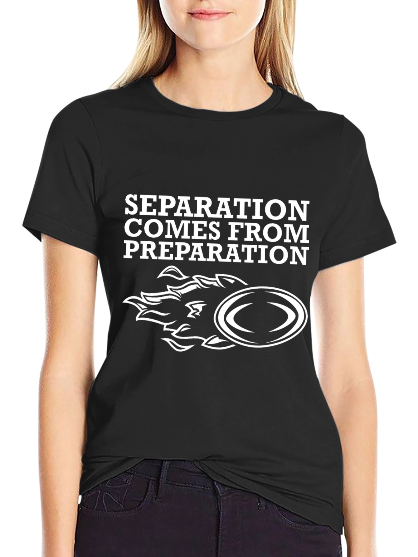 Separation Comes From Preparation Black T-Shirt