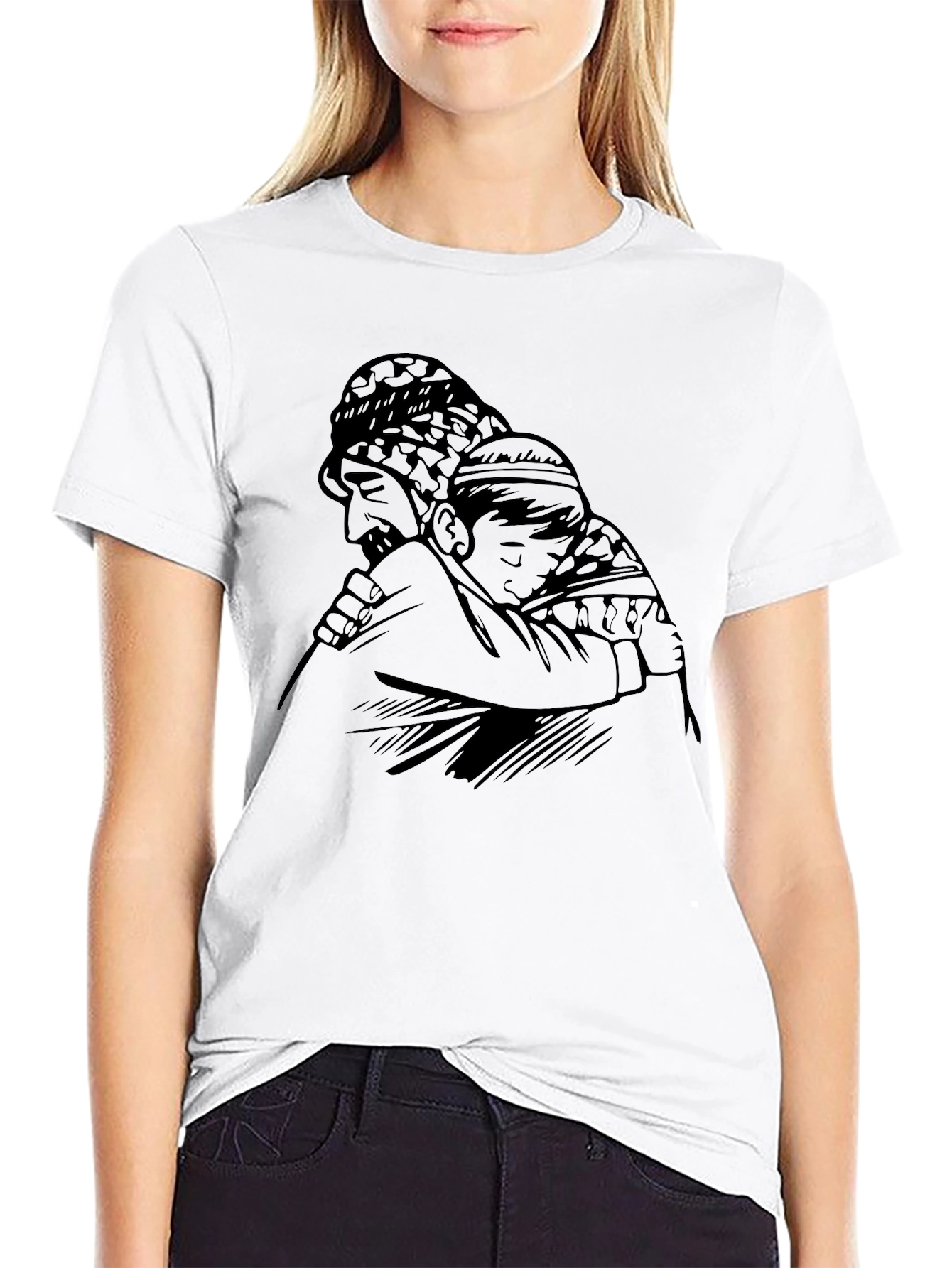 Touching Father & Son Graphic Tee