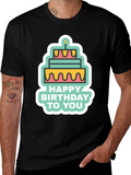Birthday Cake Graphic T-Shirt
