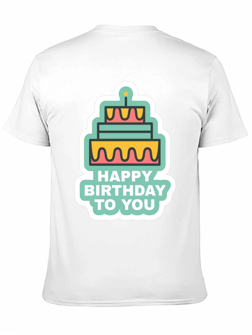 Birthday Cake Graphic T-Shirt