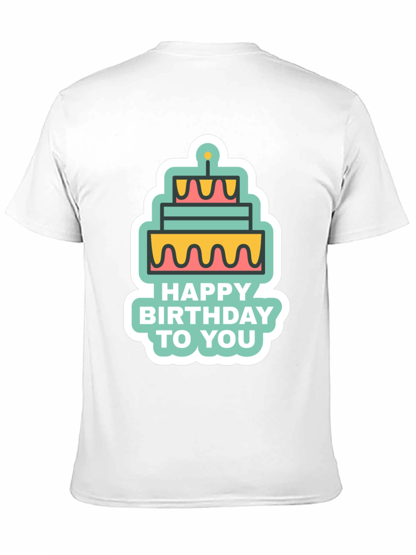 Birthday Cake Graphic T-Shirt