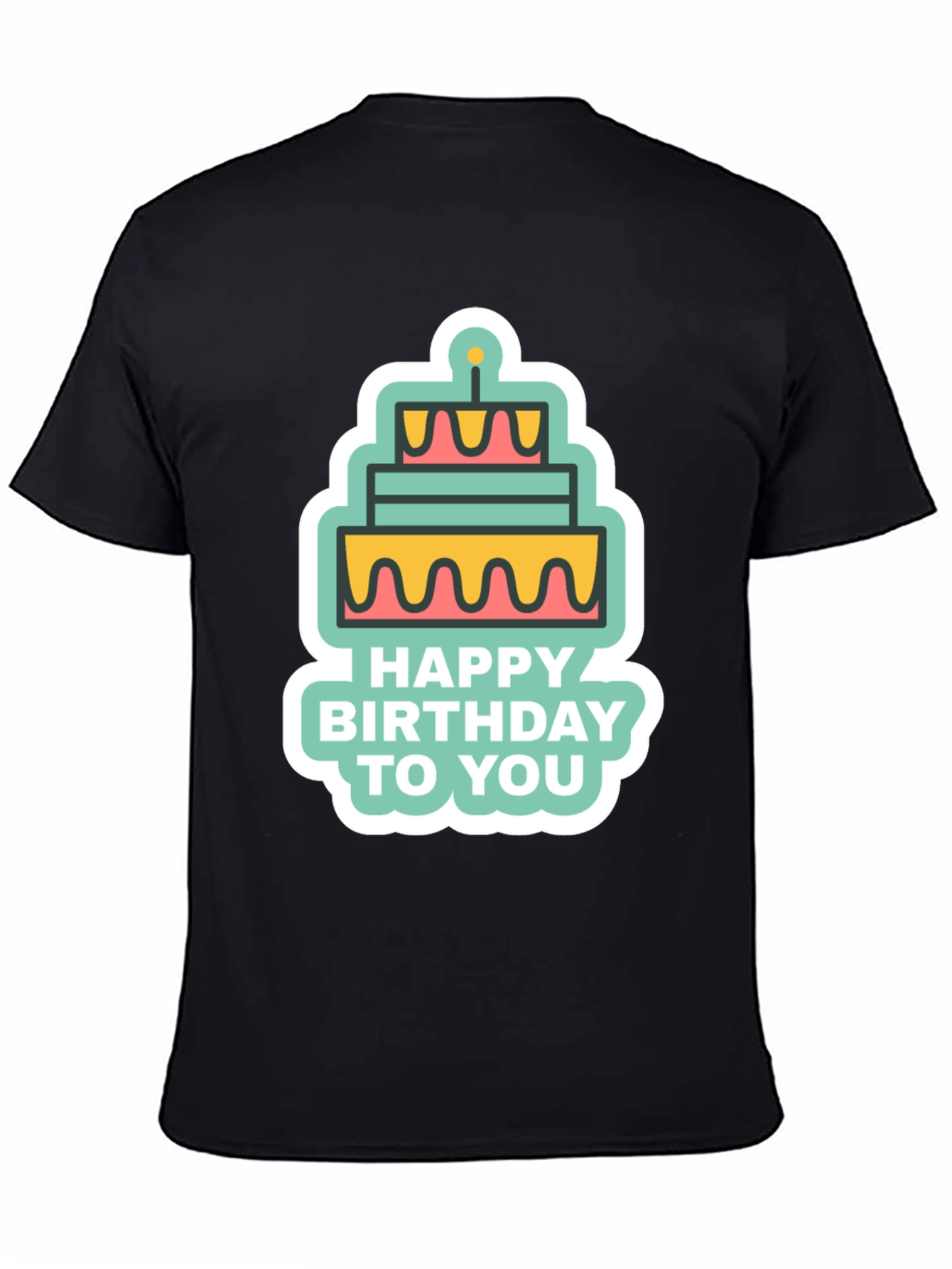 Birthday Cake Graphic T-Shirt