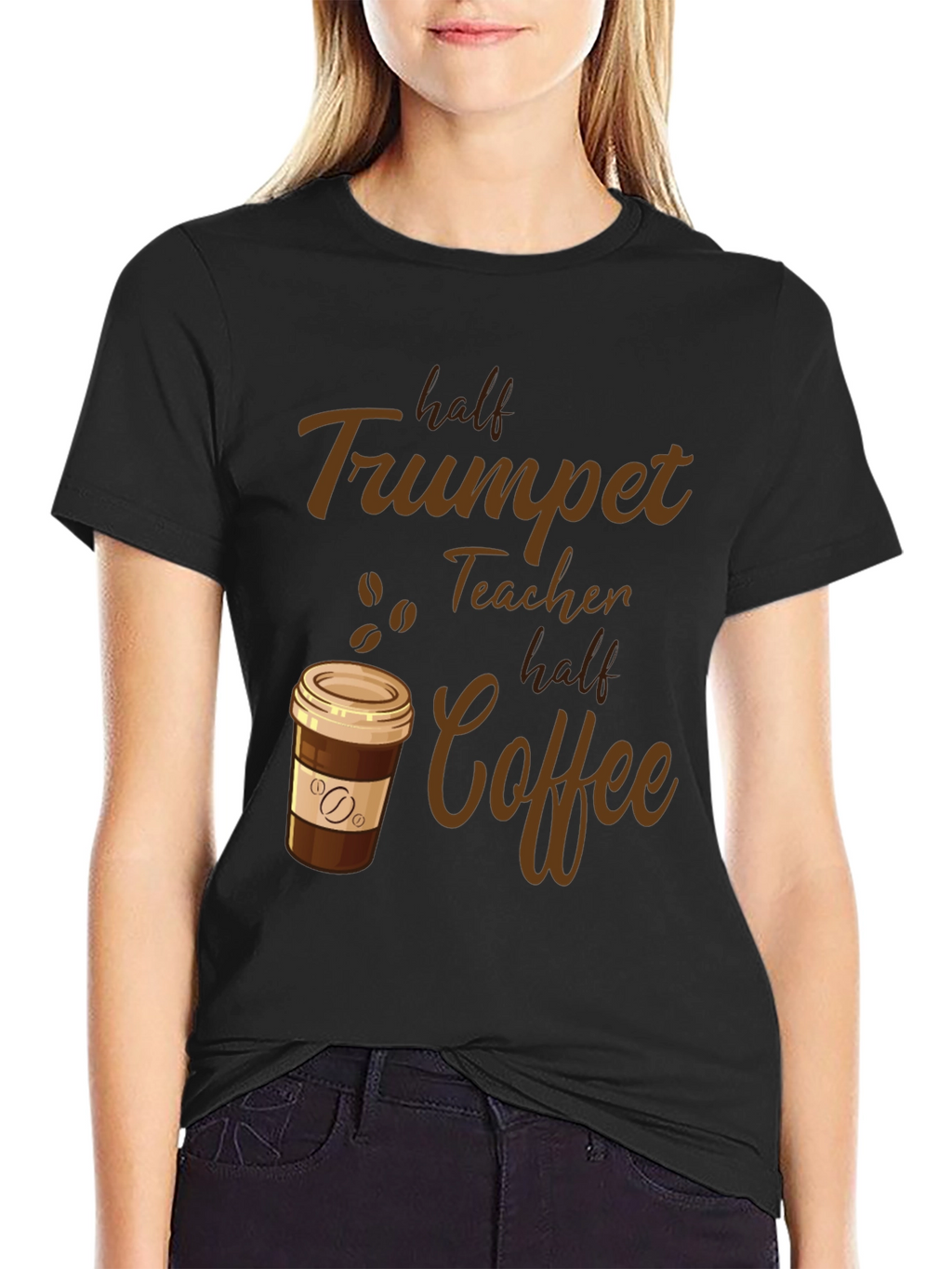 Trumpet Teacher Coffee Graphic Tee