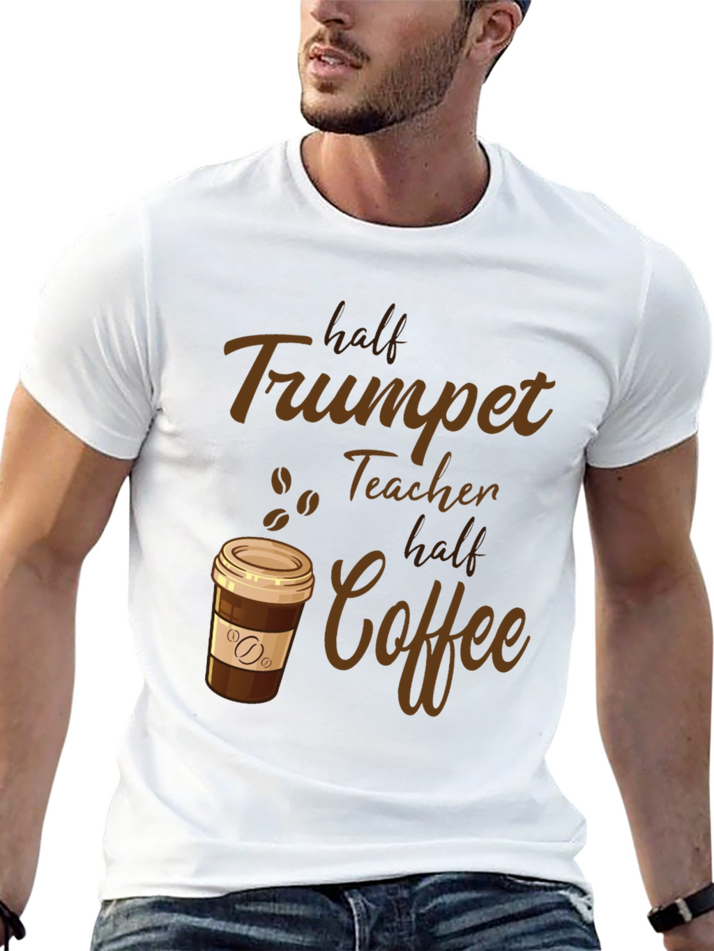 Trumpet Teacher Coffee Graphic Tee