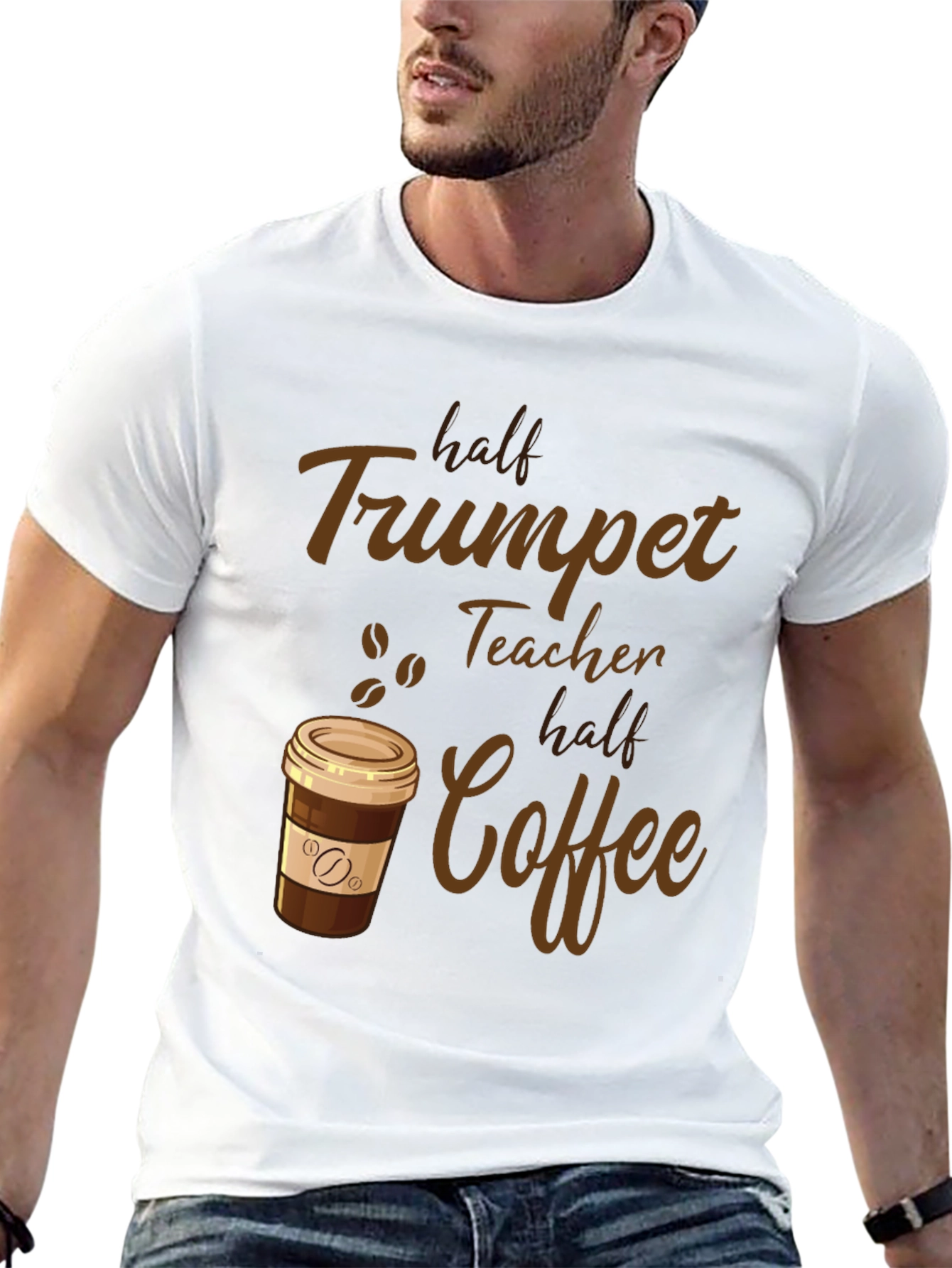 Trumpet Teacher Coffee Graphic Tee